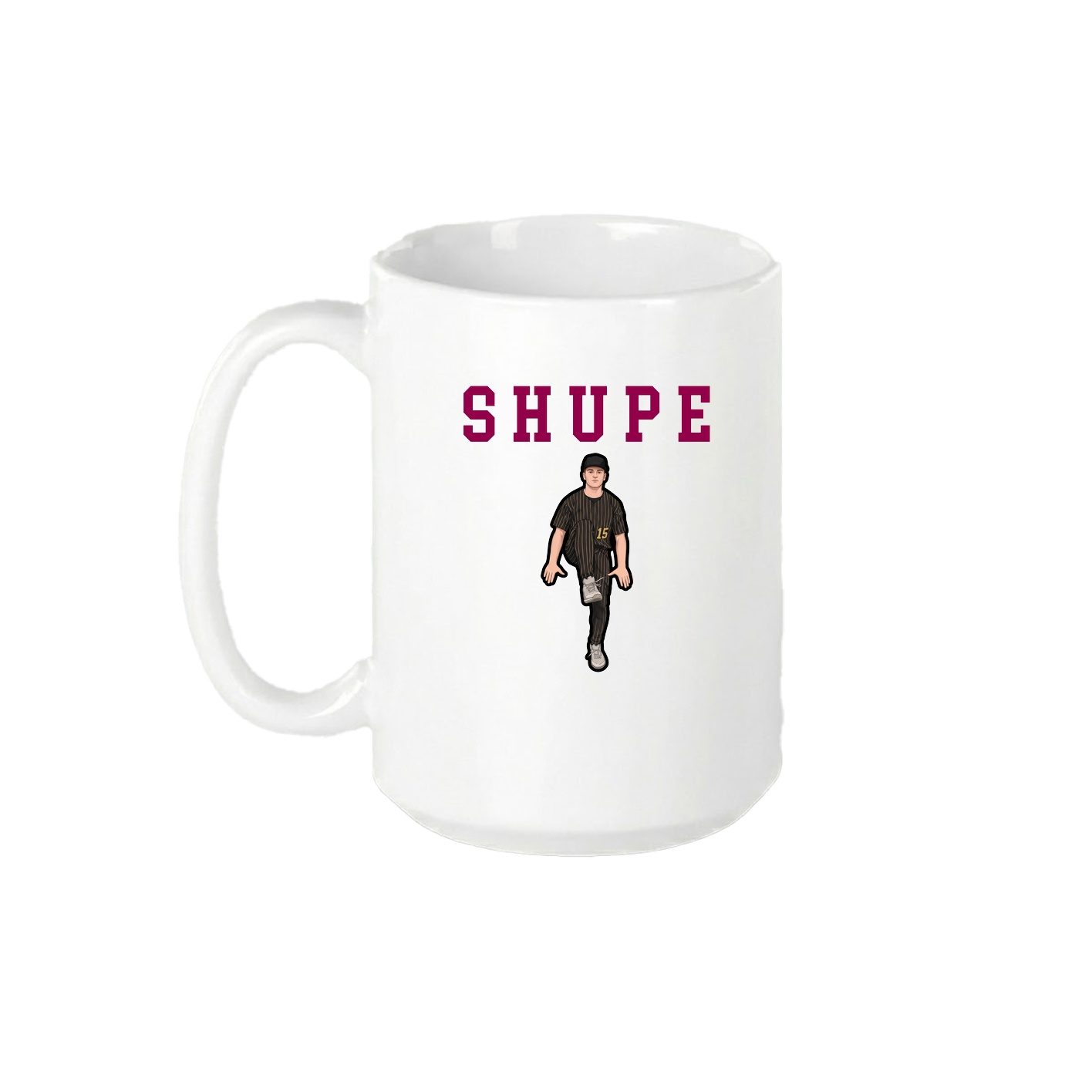 15oz Coffee Mug — Shirsey in White