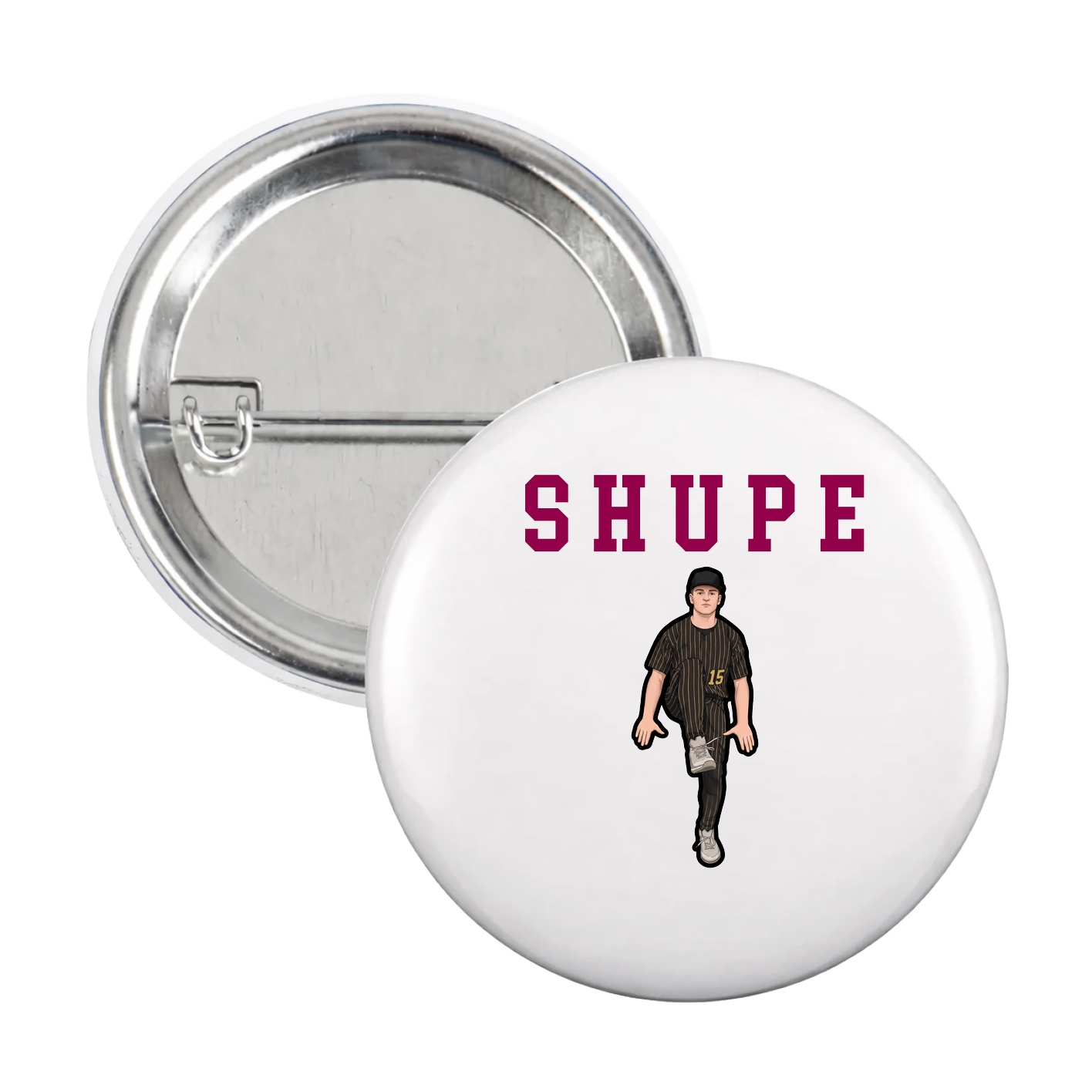 Game Day Button — Shirsey in White