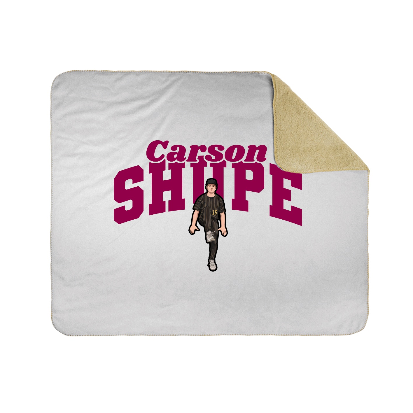 Throw Blanket — Signature Arch in White