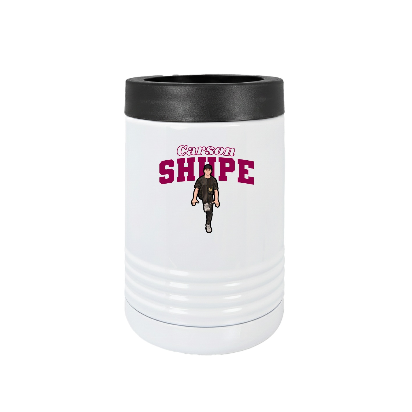 Beverage Holder — Name Arch in White