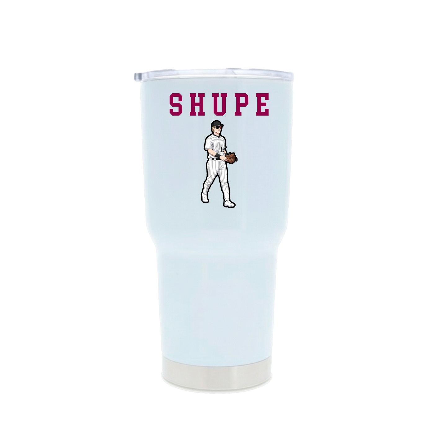 30oz Stainless Steel Tumbler — Shirsey in White