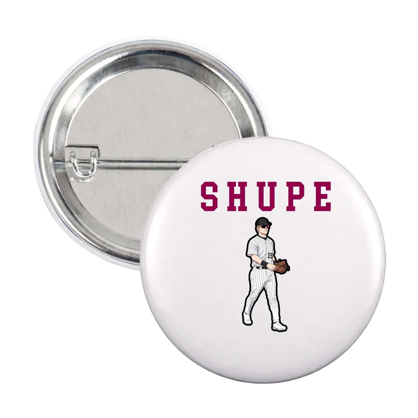 Game Day Button — Shirsey in White