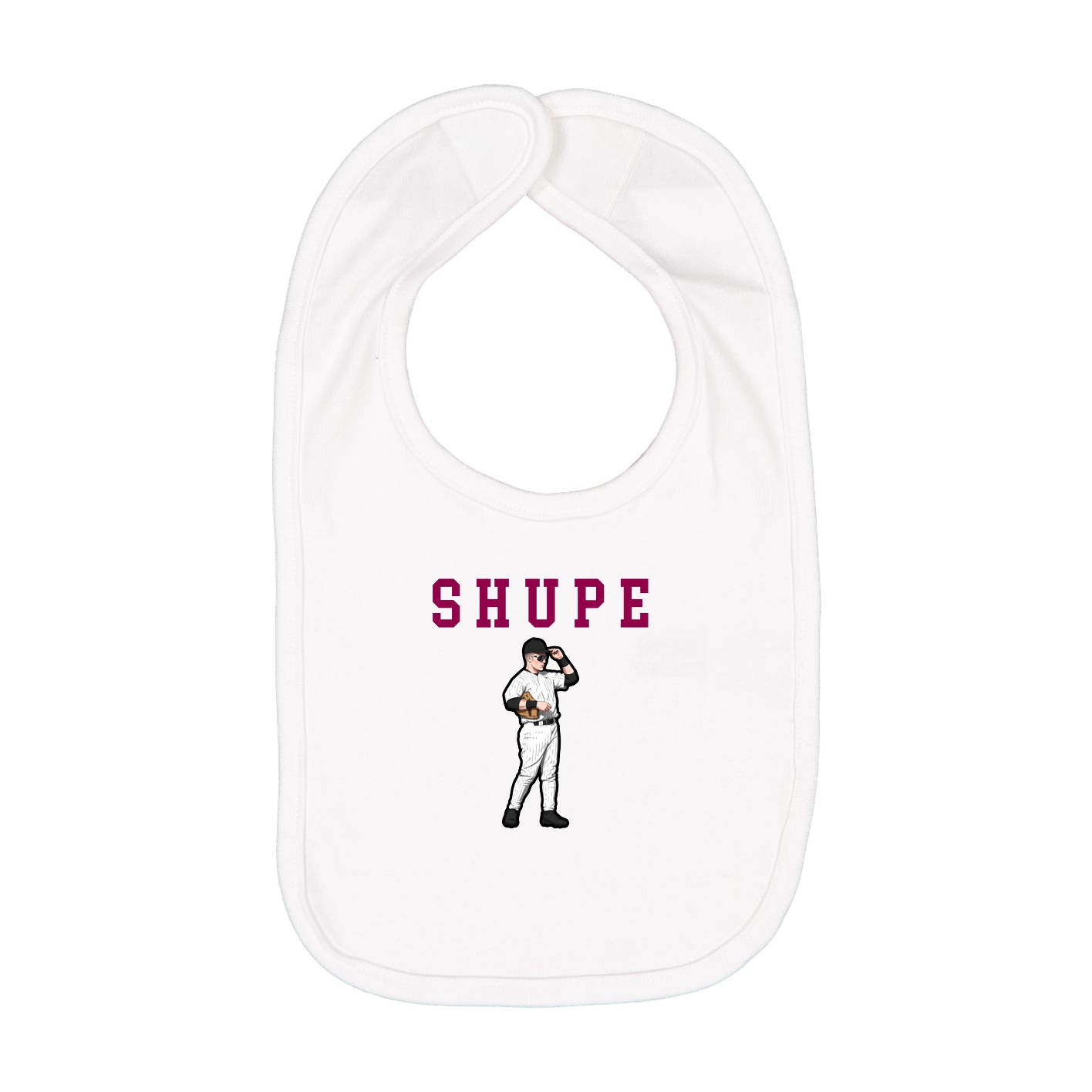 Infant Bib — Shirsey in White