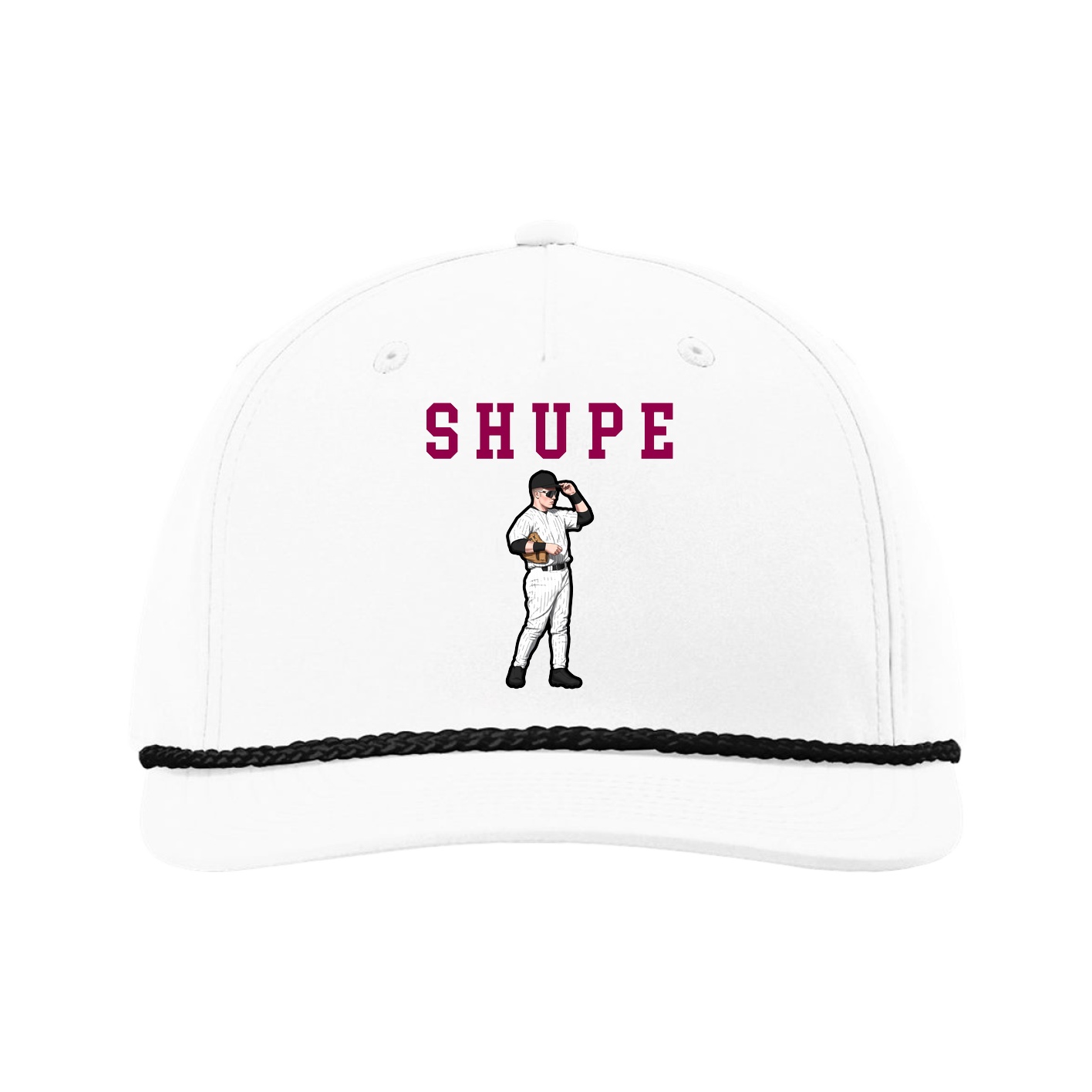 Five-Panel Classic Rope Cap — Shirsey in White