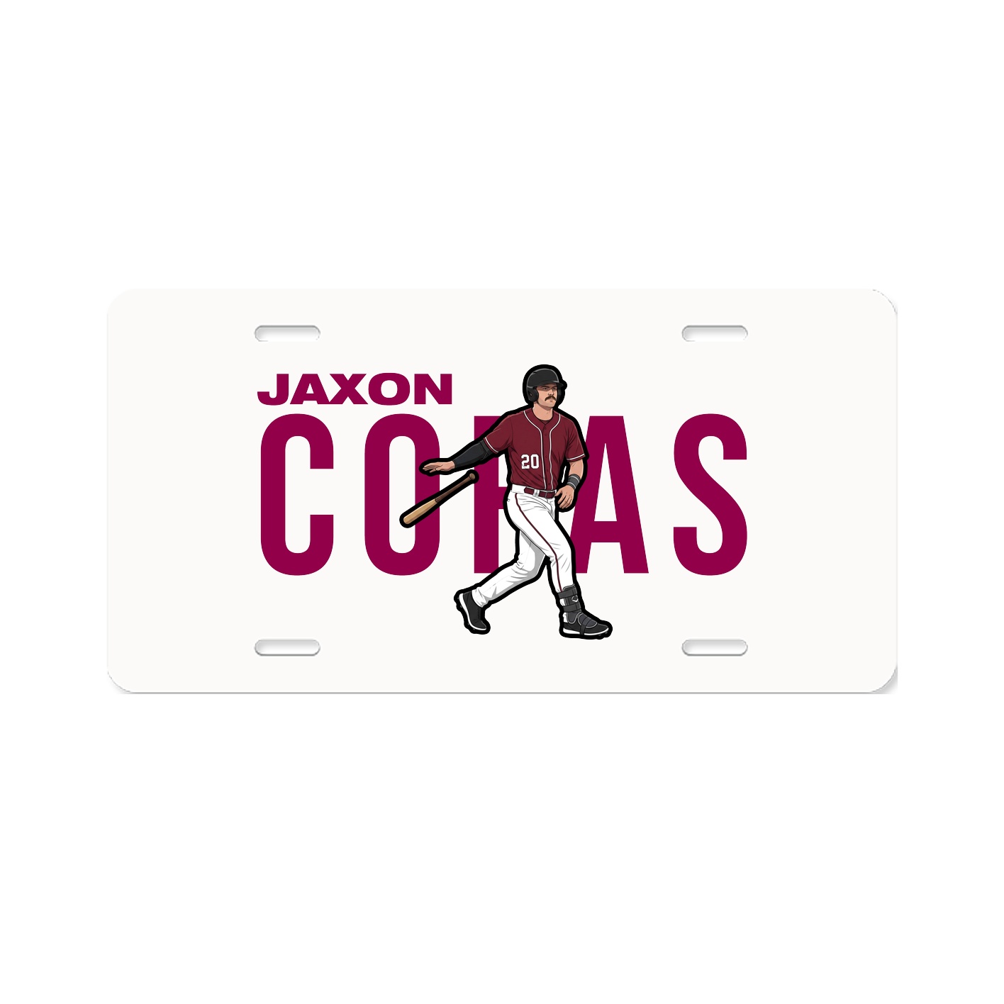 License Plate — Player Name in Classic