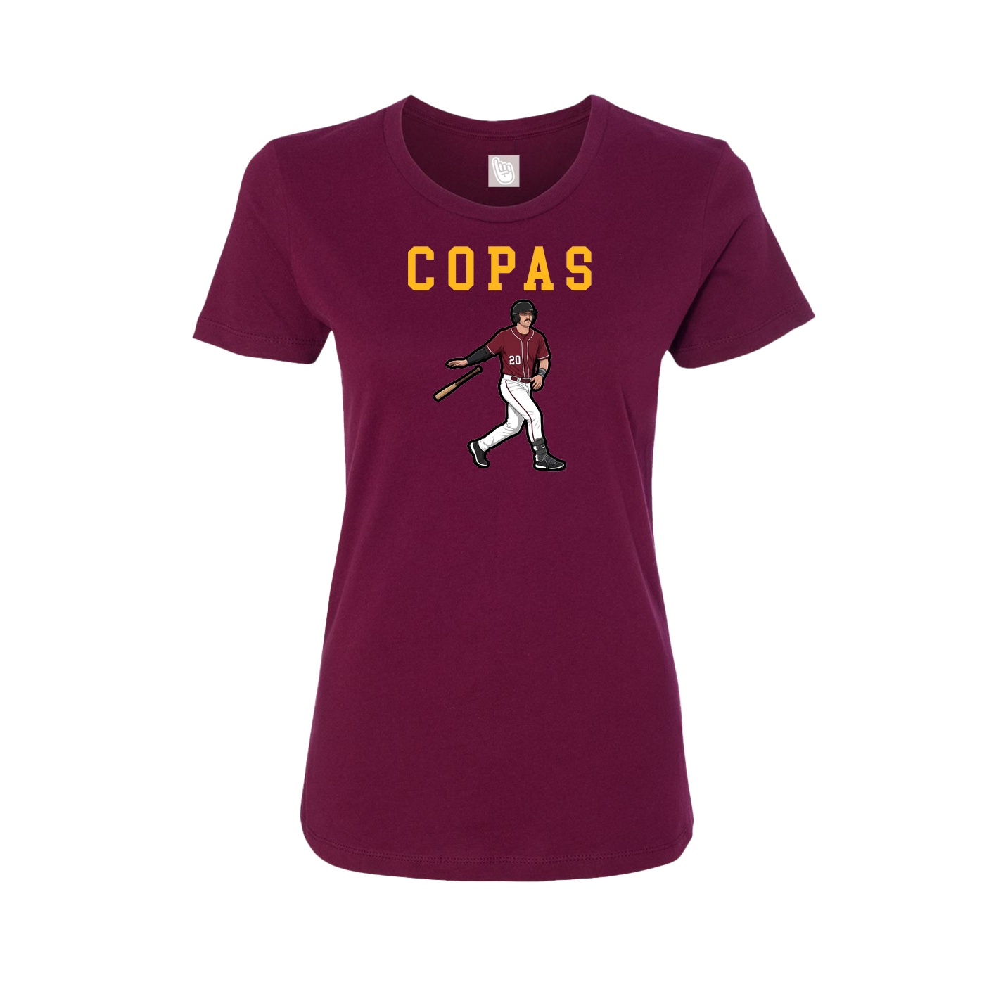 Fitted Women's Tee — Shirsey in Maroon