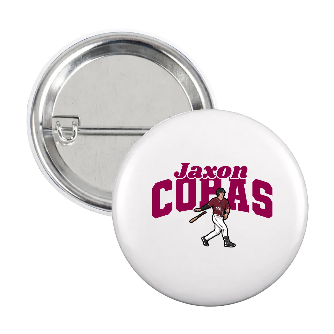 Game Day Button — Signature Arch in White