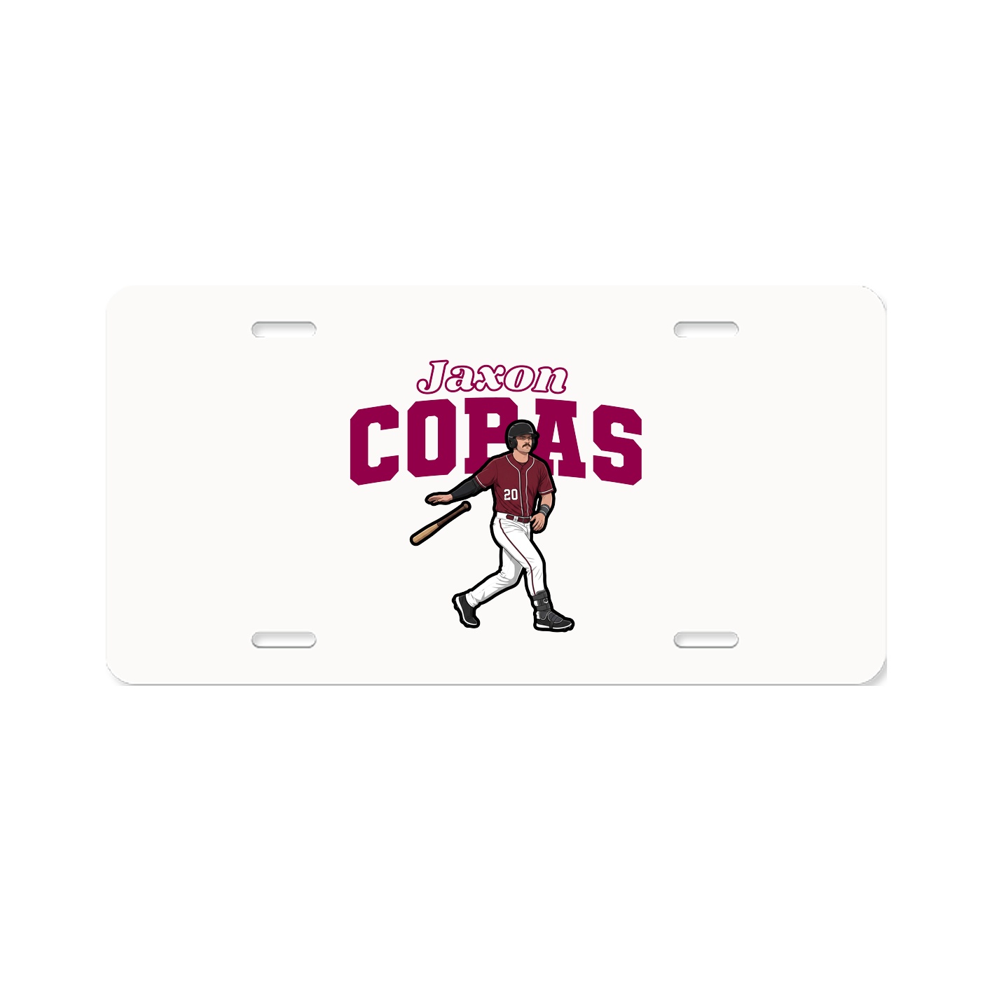 License Plate — Name Arch in Classic