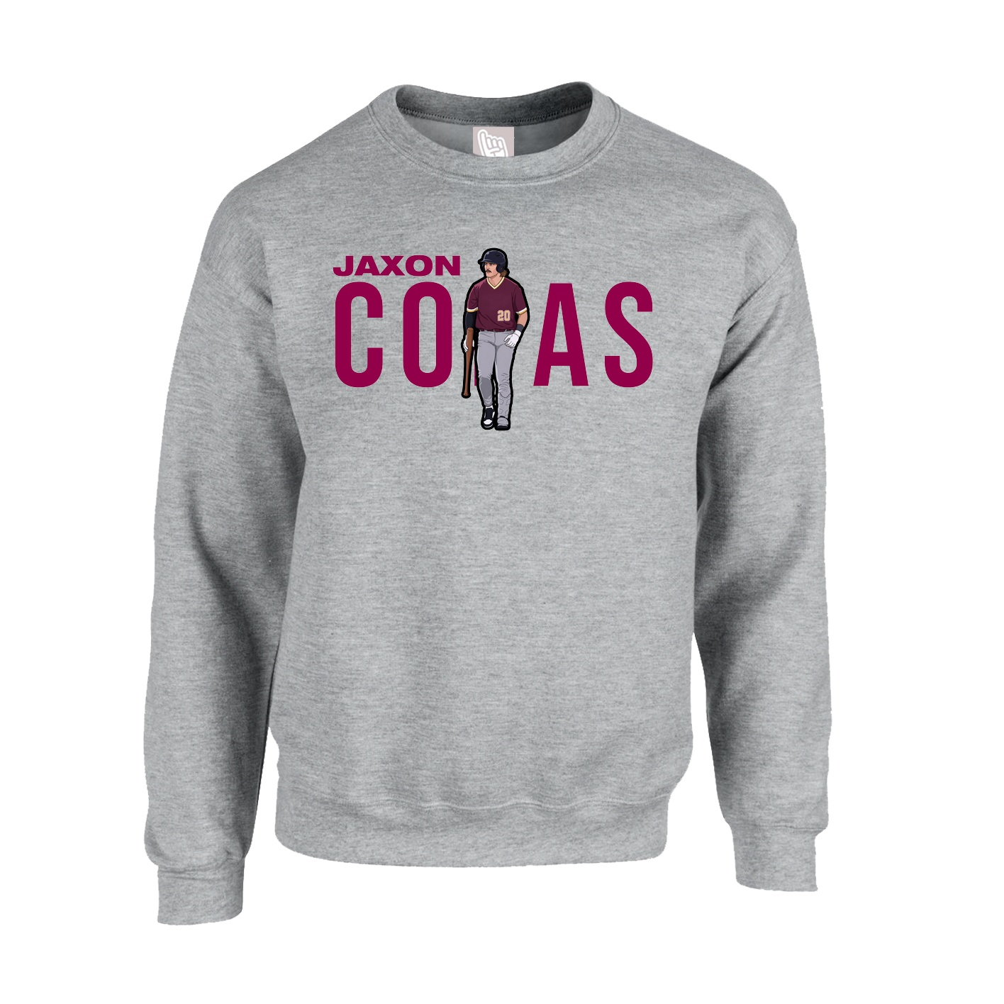 Fleece Crew — Player Name in Grey
