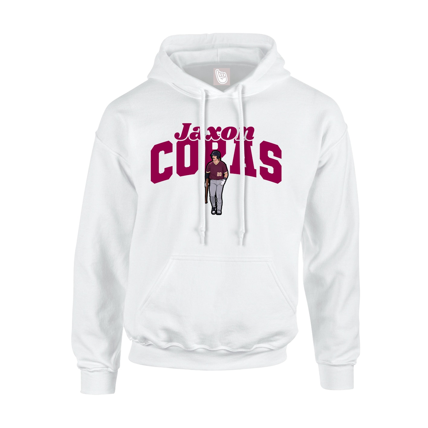Youth Hoodie — Signature Arch in White