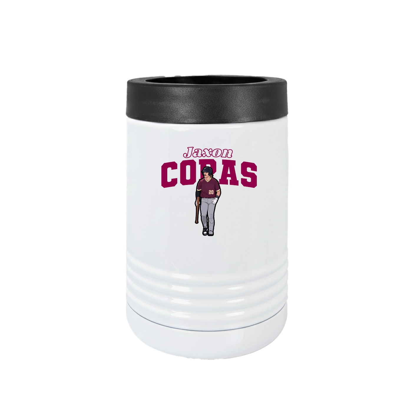 Beverage Holder — Name Arch in White