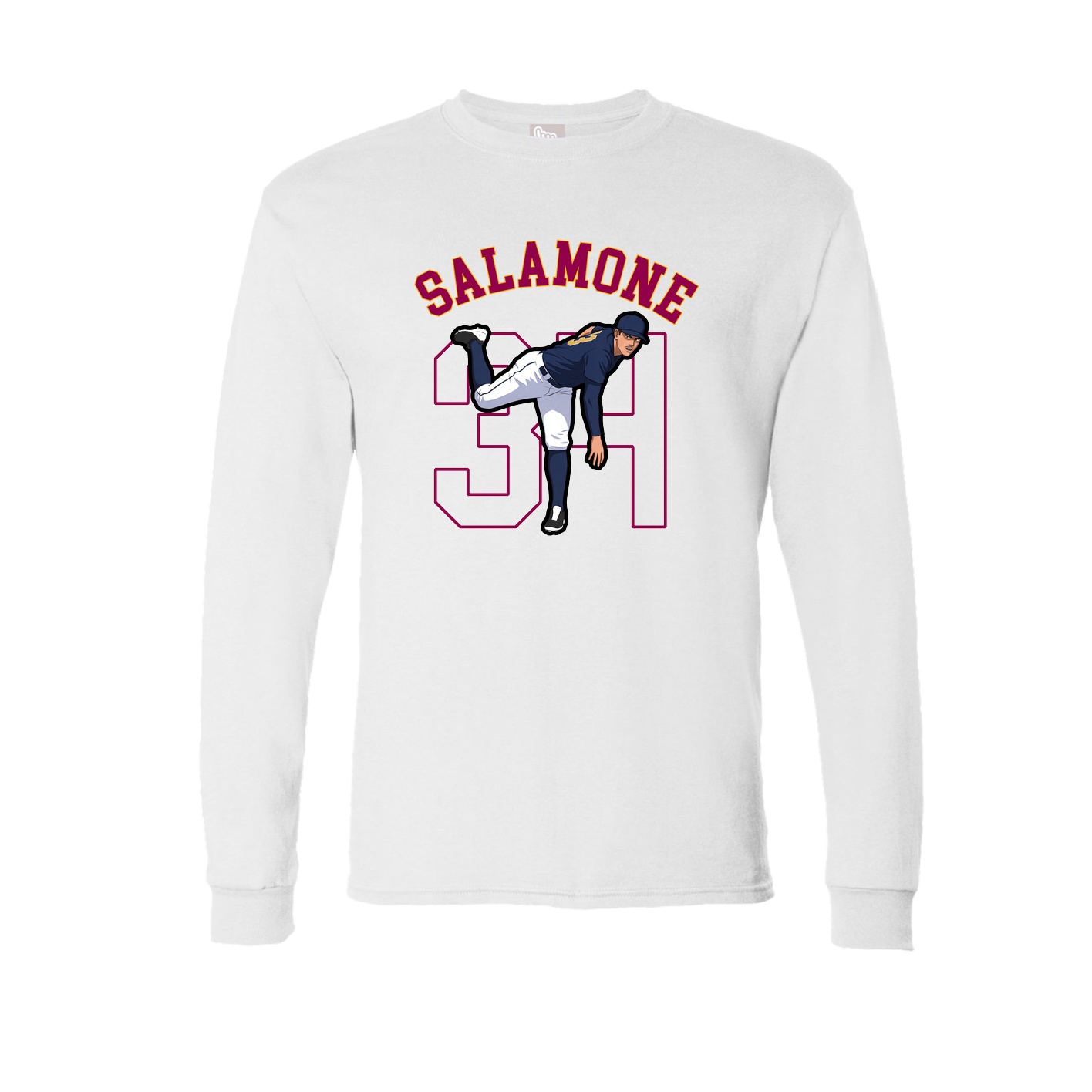 Long Sleeve Tee — Shirsey Arch in White