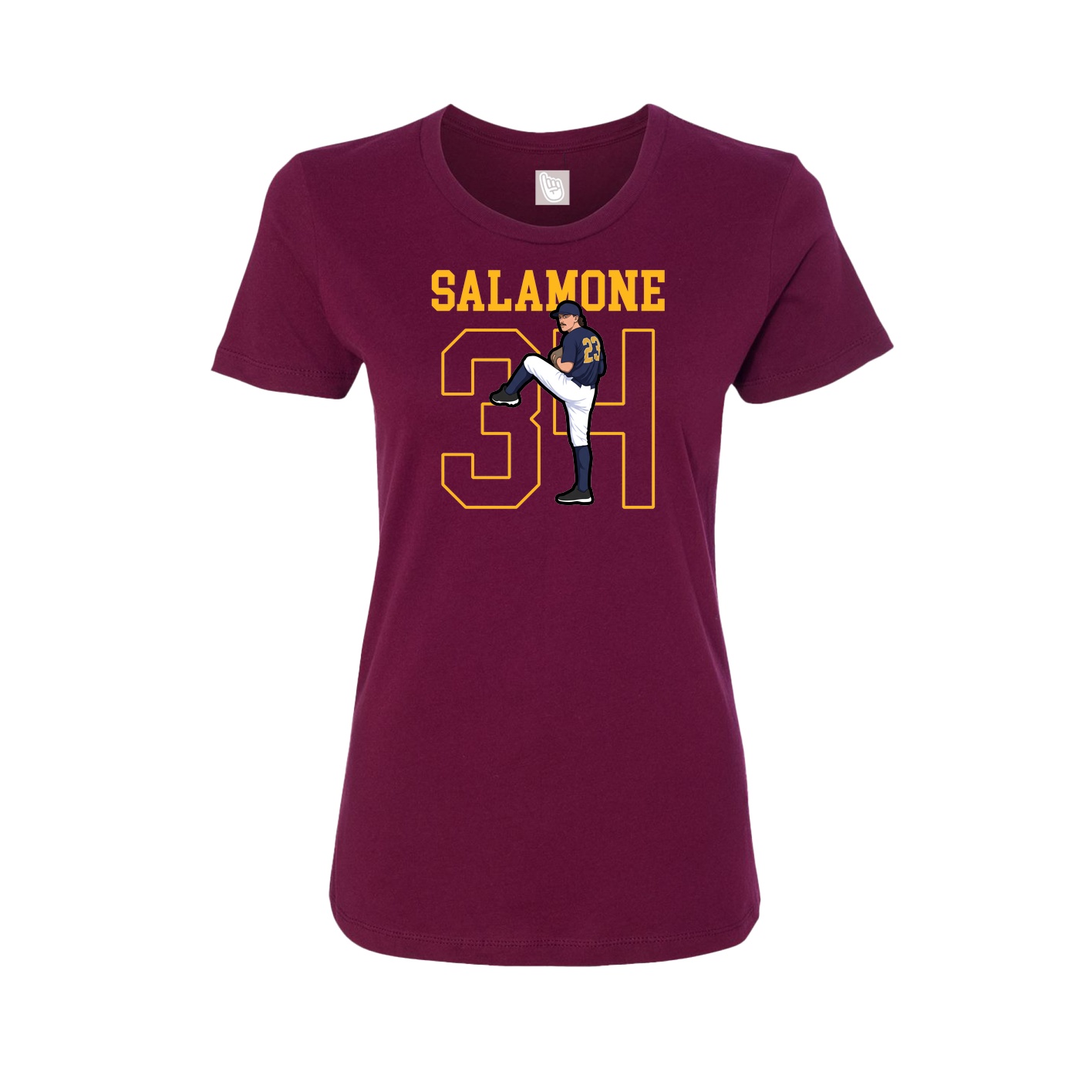 Fitted Women's Tee — Shirsey in Maroon
