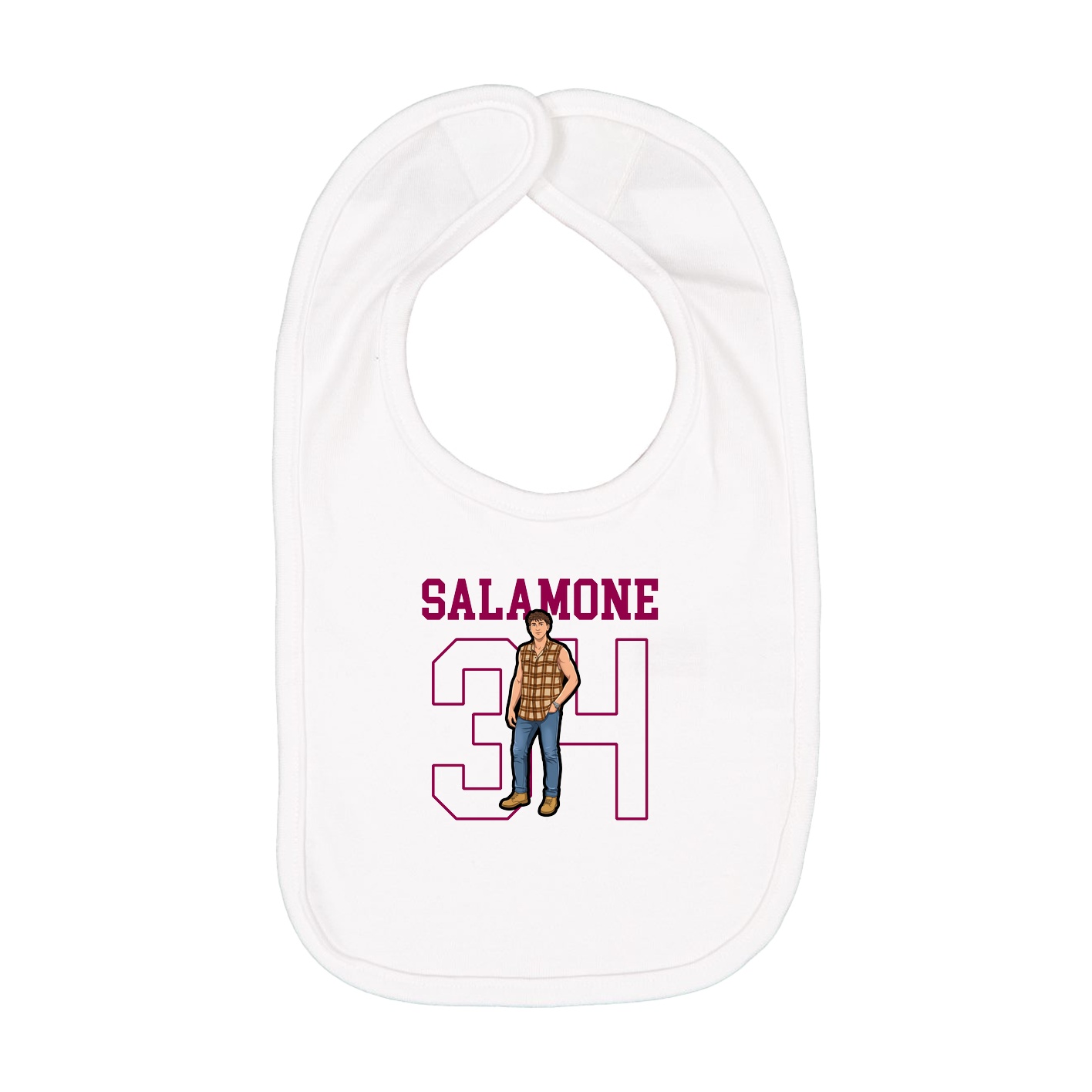 Infant Bib — Shirsey in White