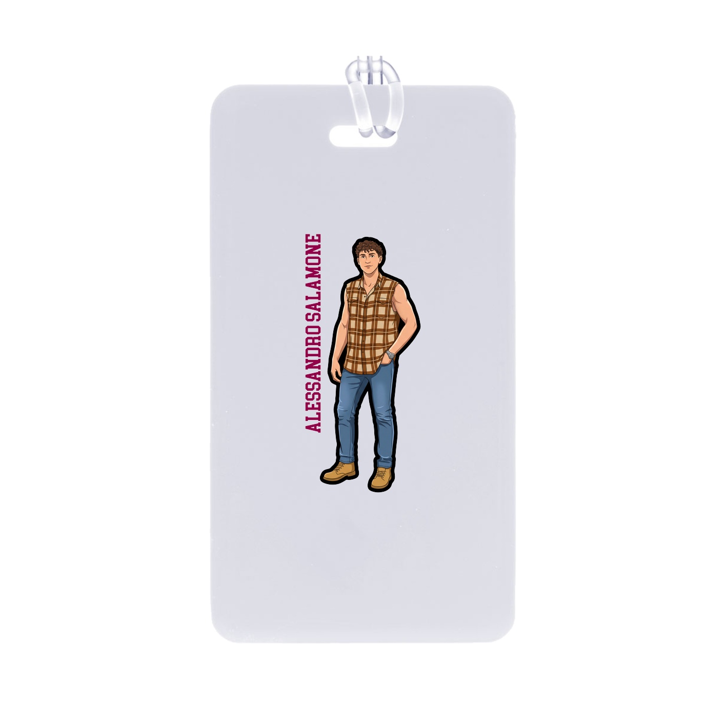 Bag Tag — Name Vertical in Classic