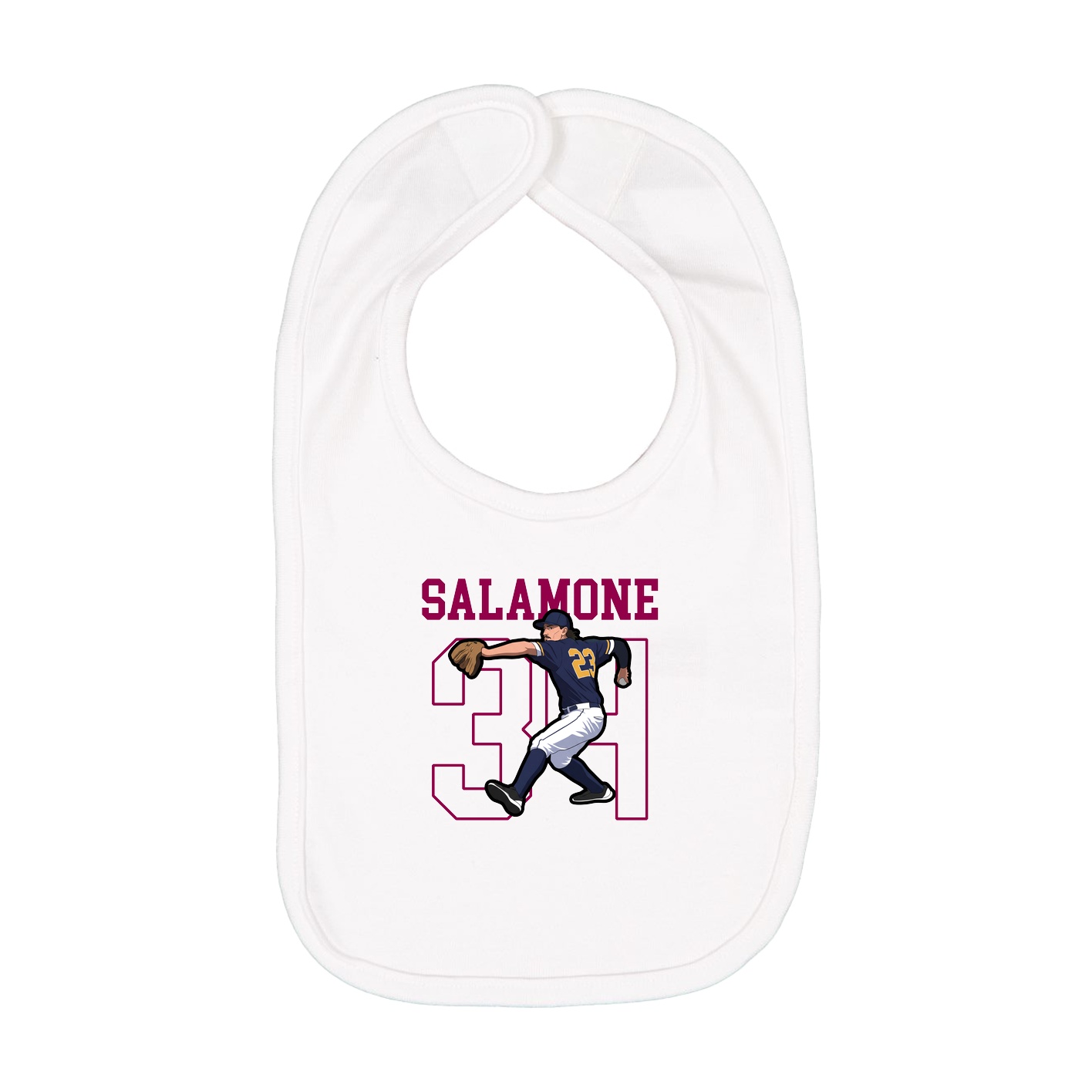 Infant Bib — Shirsey in White
