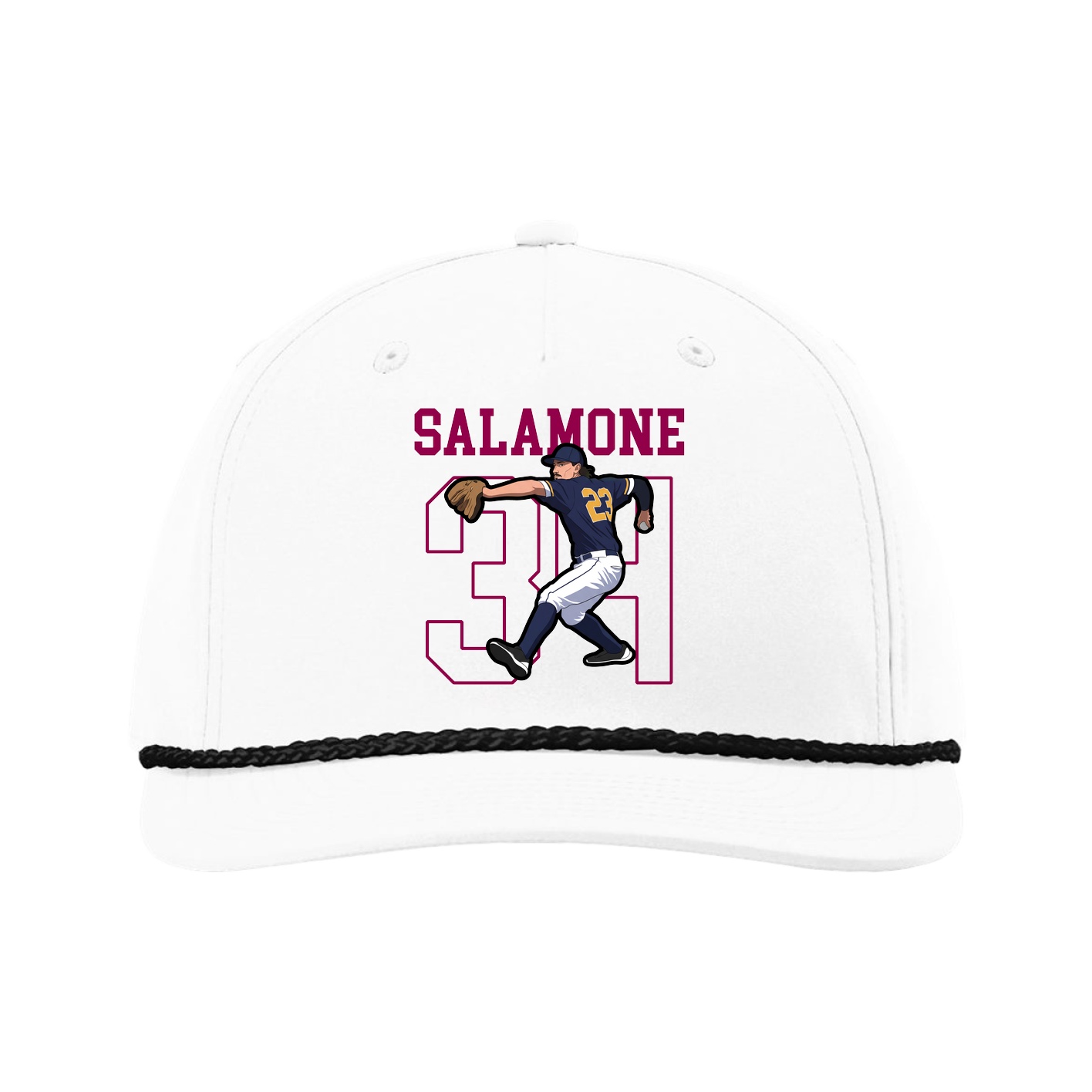 Five-Panel Classic Rope Cap — Shirsey in White