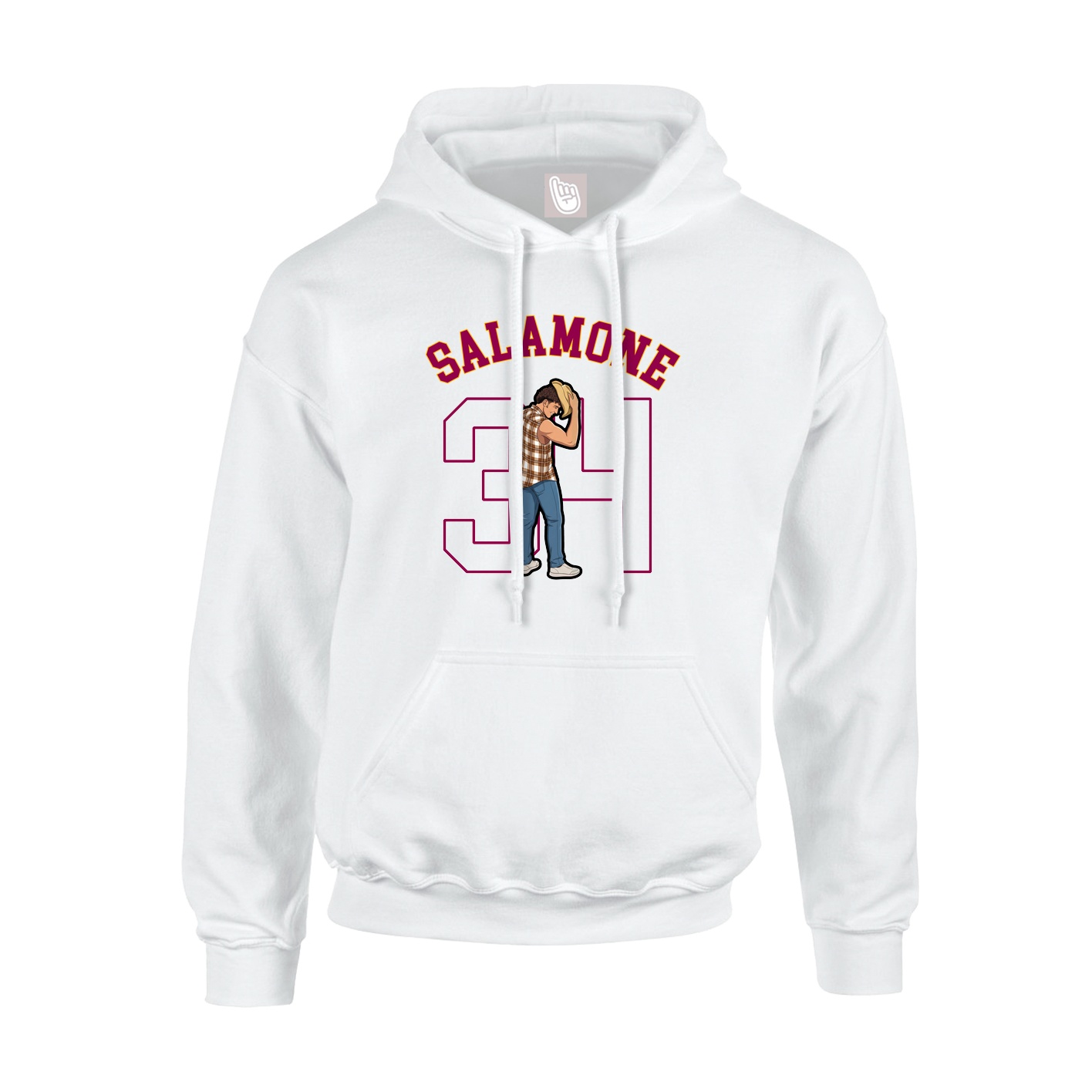 Youth Hoodie — Shirsey Arch in White