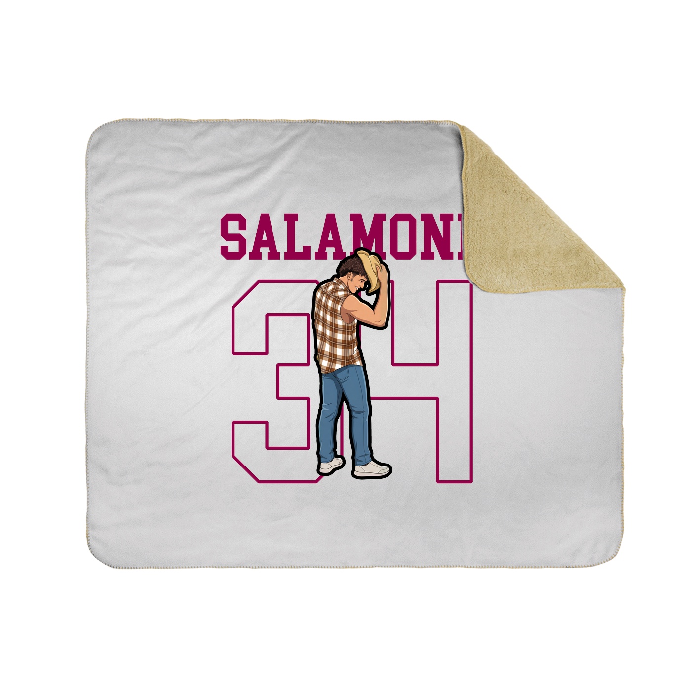 50x60 Sherpa Lined Throw Blanket