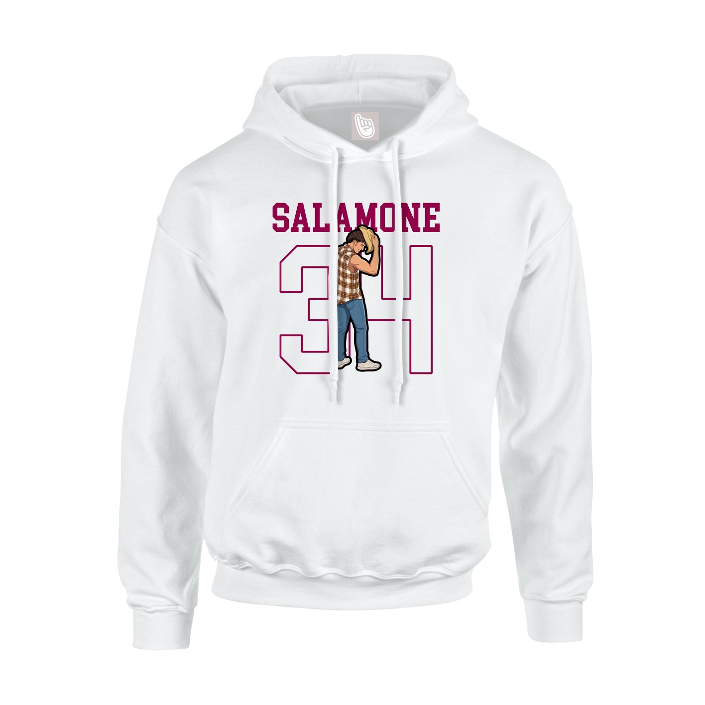 Hoodie — Shirsey in White
