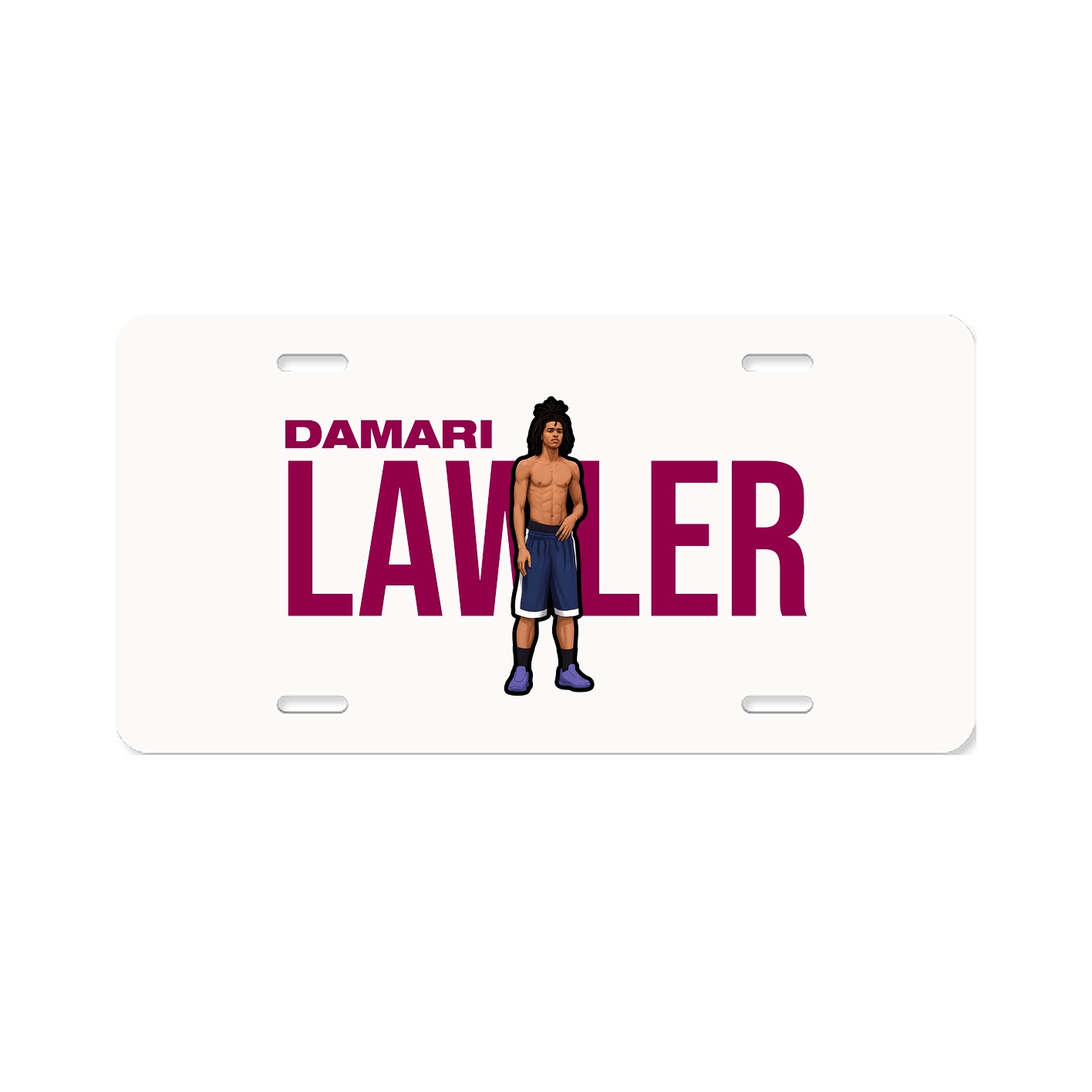 License Plate — Player Name in Classic