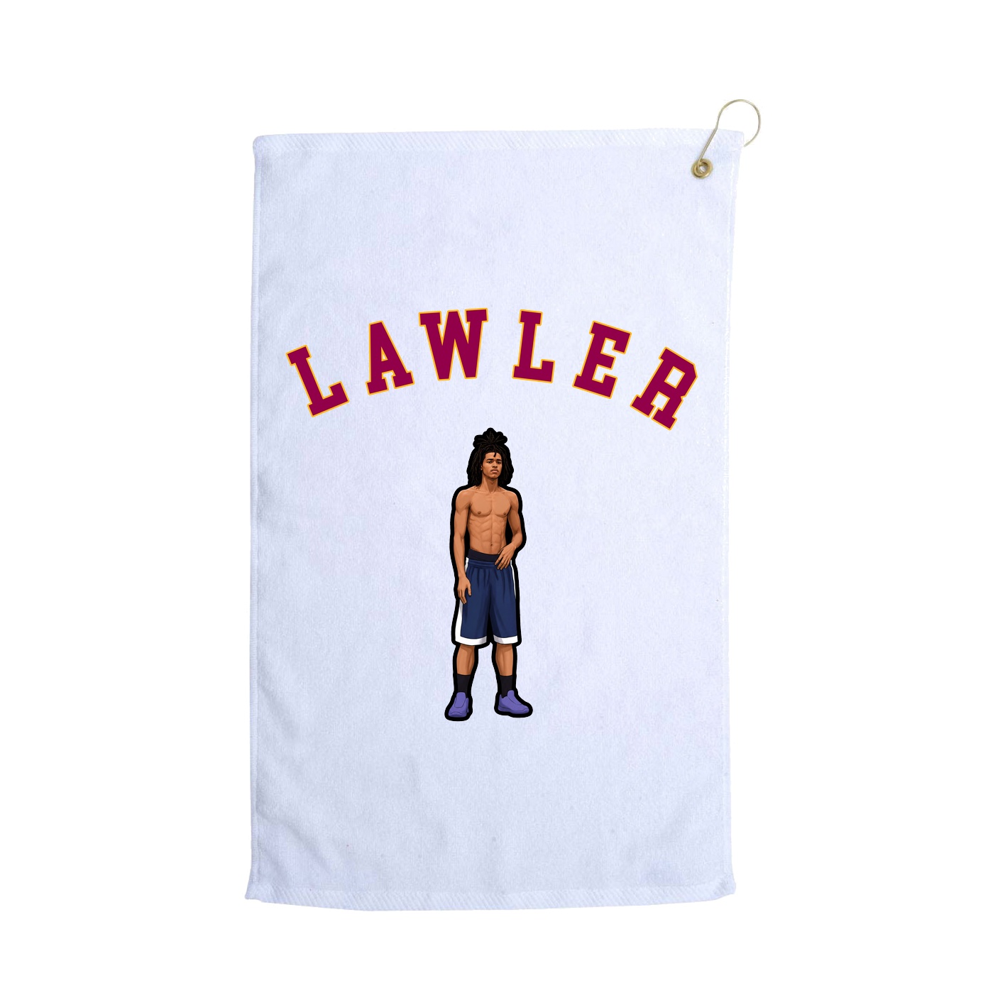 Golf Towel — Shirsey Arch in White