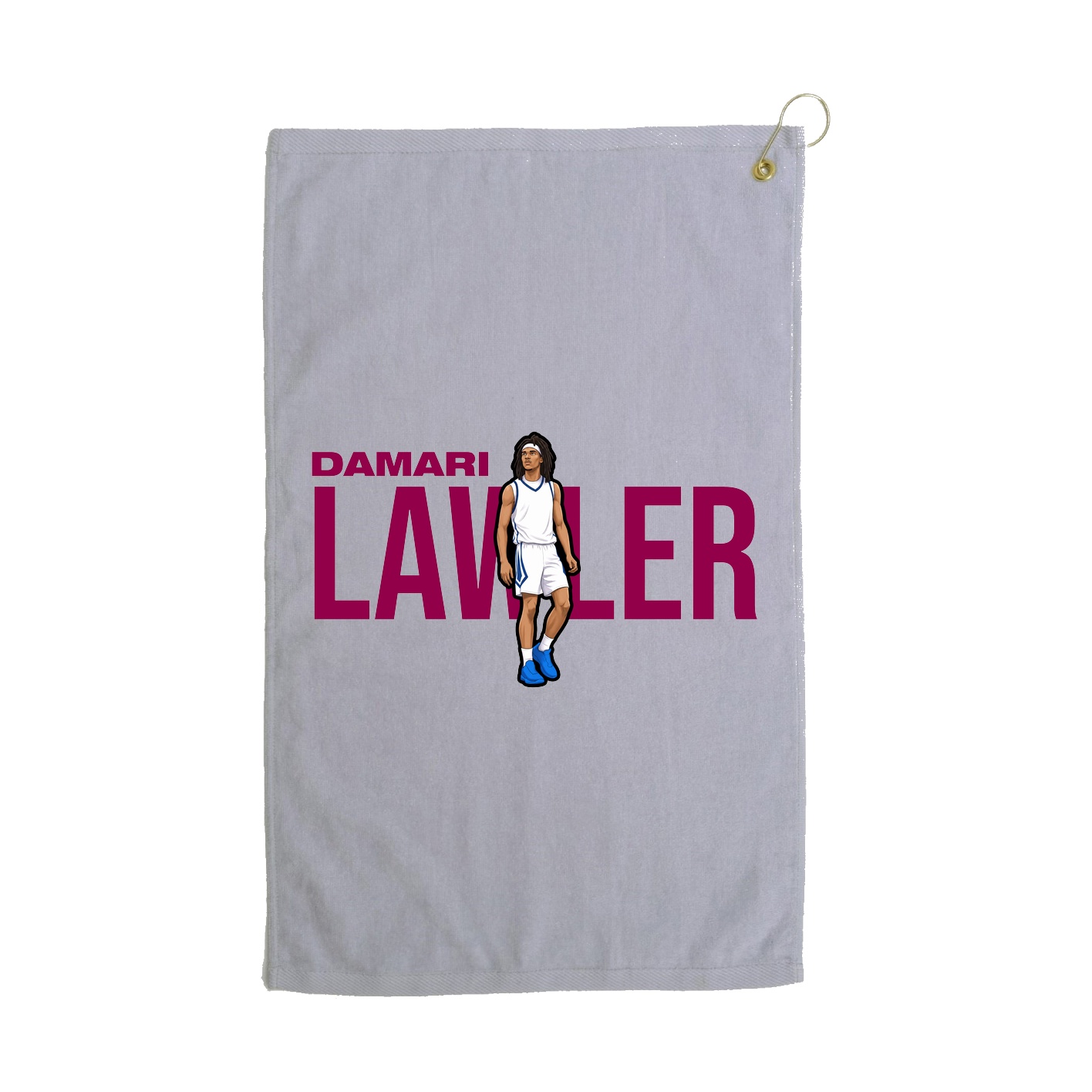 Golf Towel — Player Name in Grey