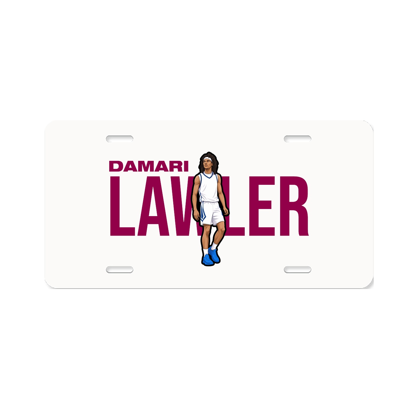 License Plate — Player Name in Classic