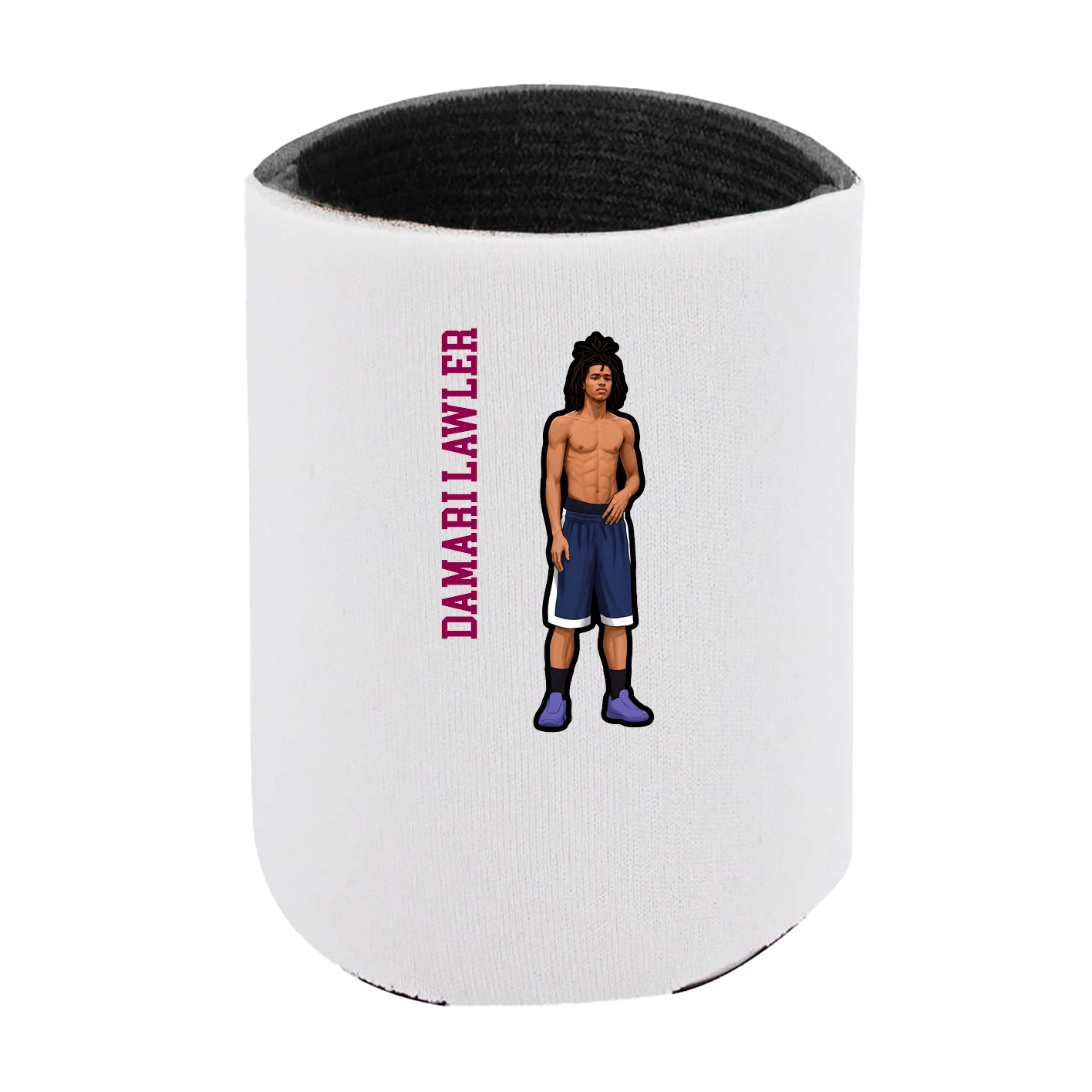 Can Holder — Name Vertical in White
