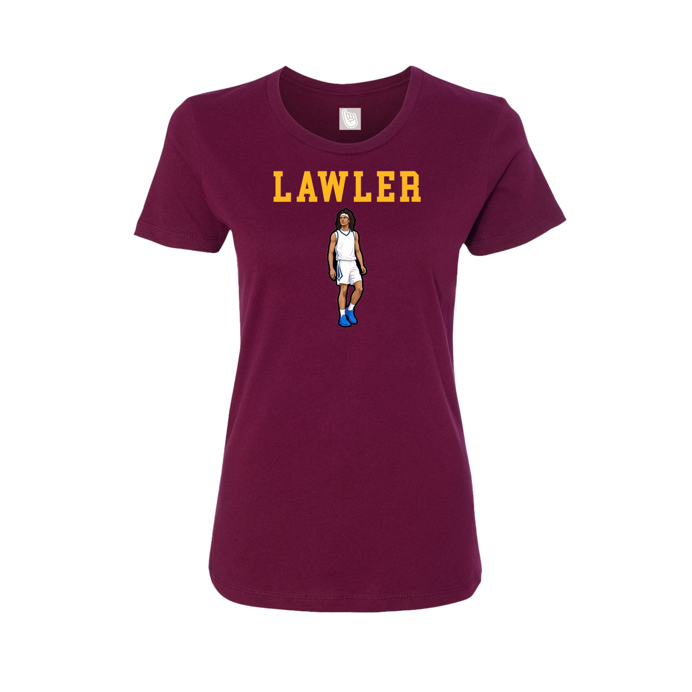 Fitted Women's Tee — Shirsey in Maroon