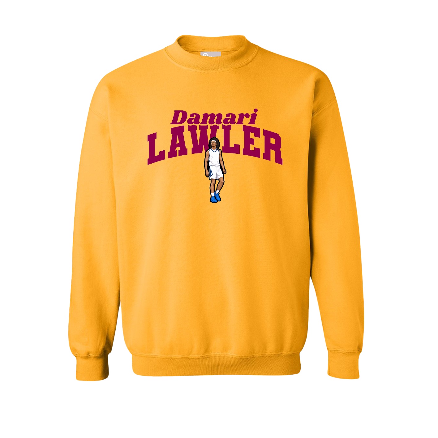 Fleece Crew — Signature Arch in Gold