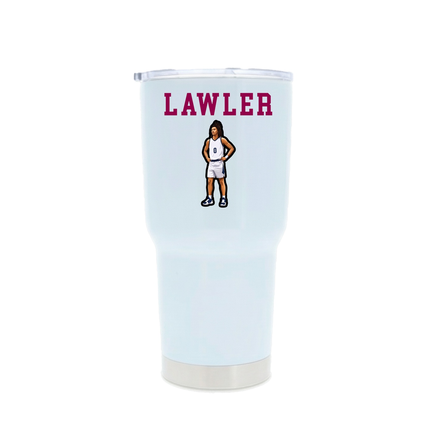 30oz Stainless Steel Tumbler — Shirsey in White