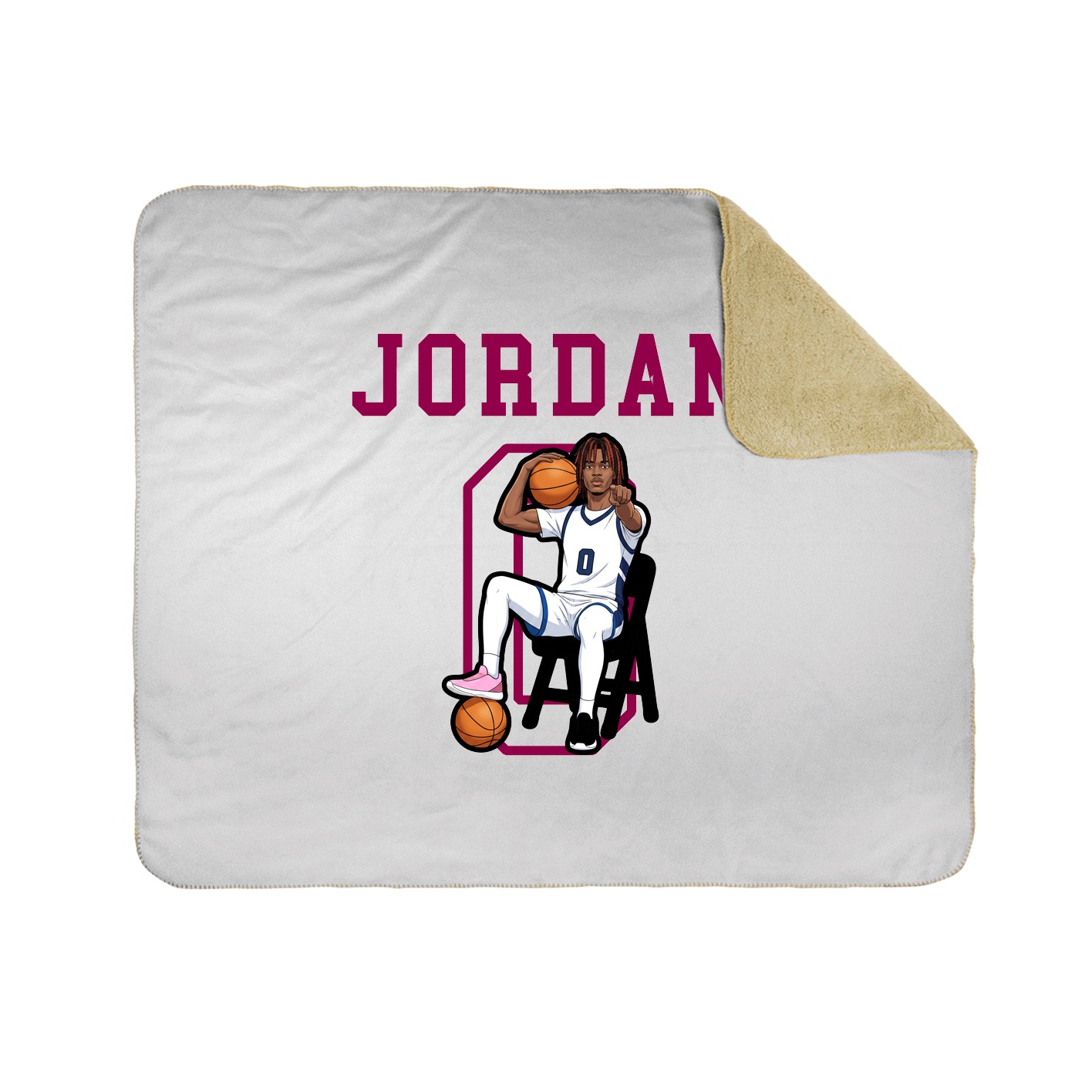 Throw Blanket — Shirsey in White