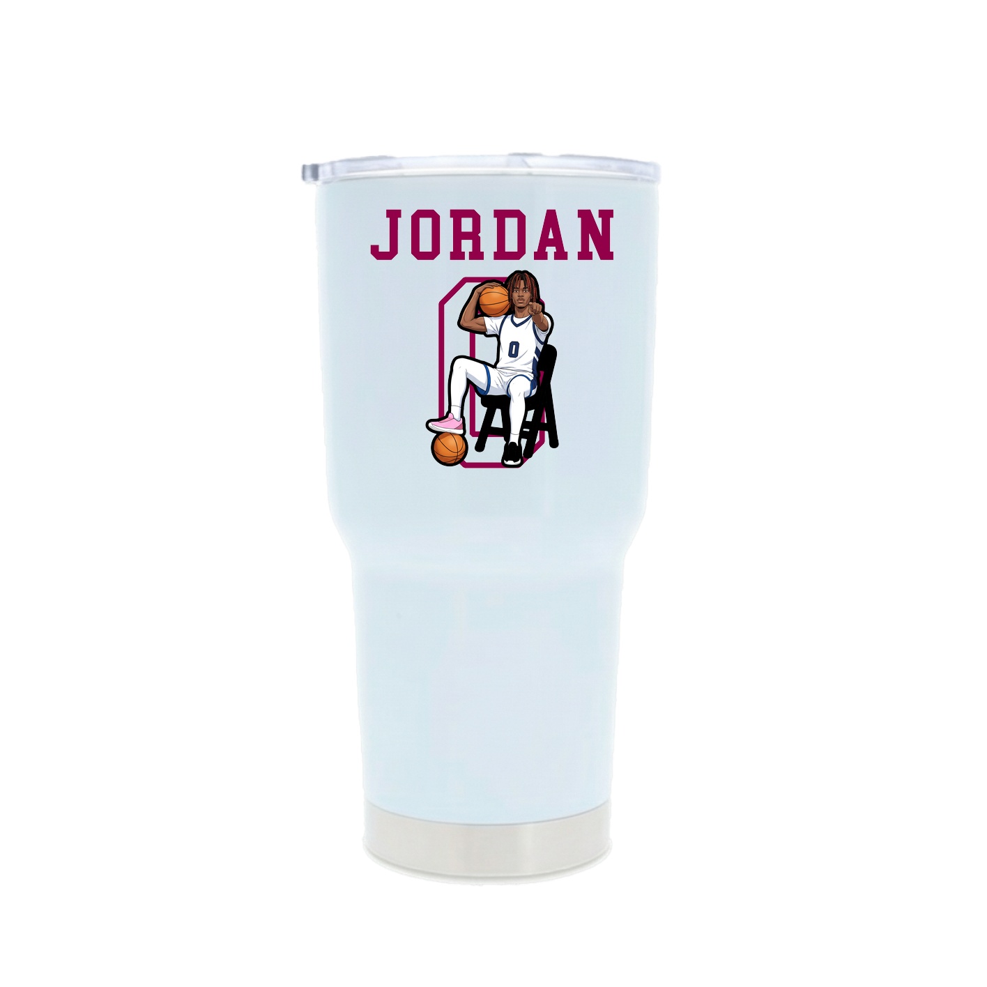 30oz Stainless Steel Tumbler — Shirsey in White