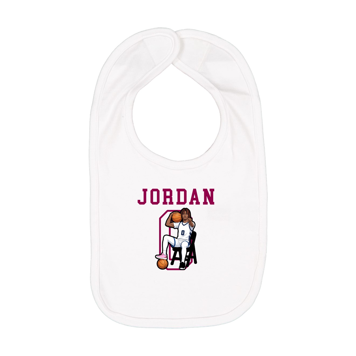 Infant Bib — Shirsey in White