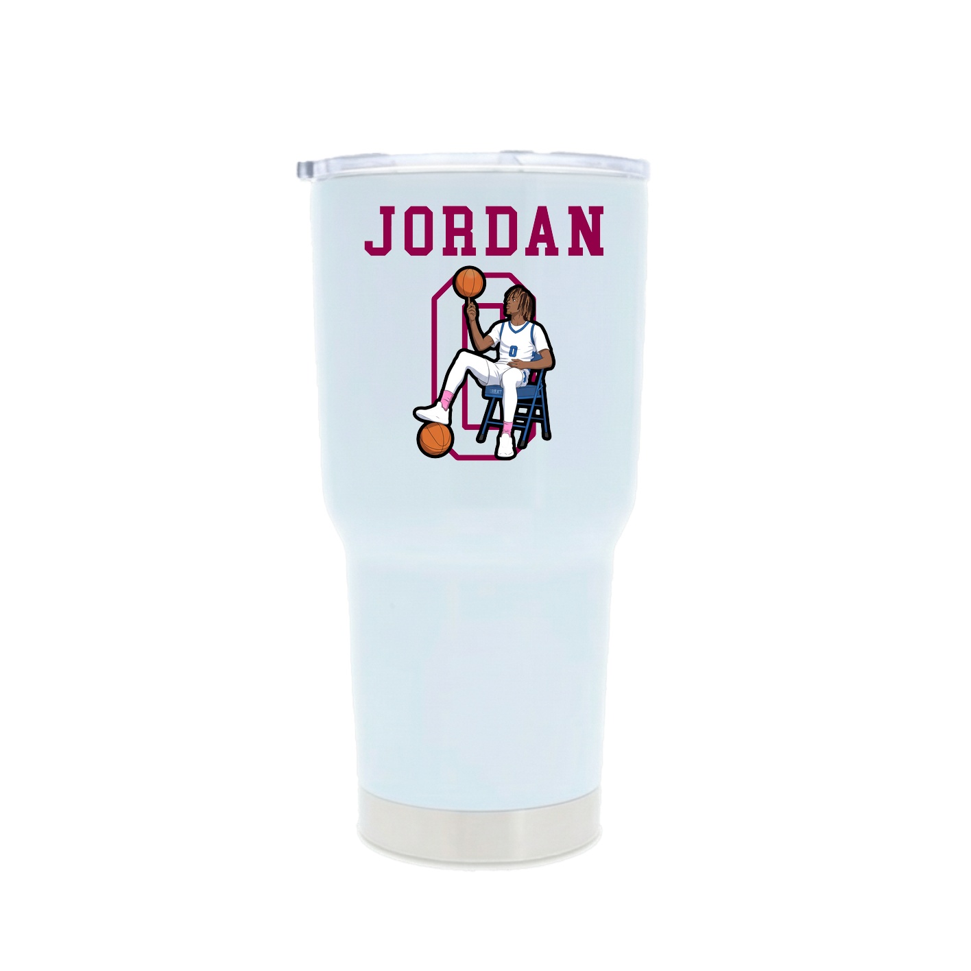 30oz Stainless Steel Tumbler — Shirsey in White