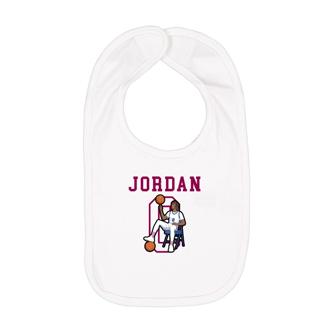 Infant Bib — Shirsey in White