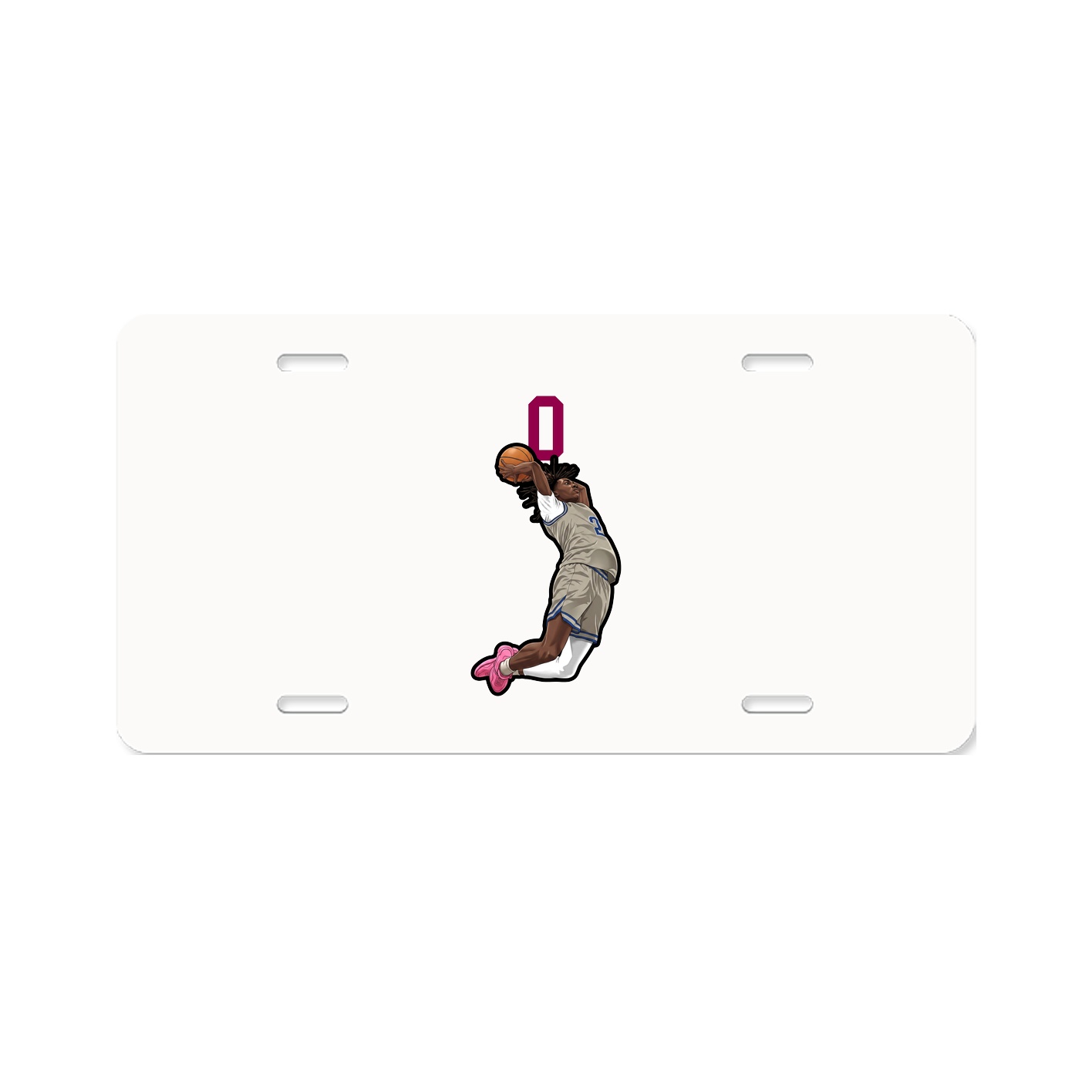 License Plate — Number Top in Classic