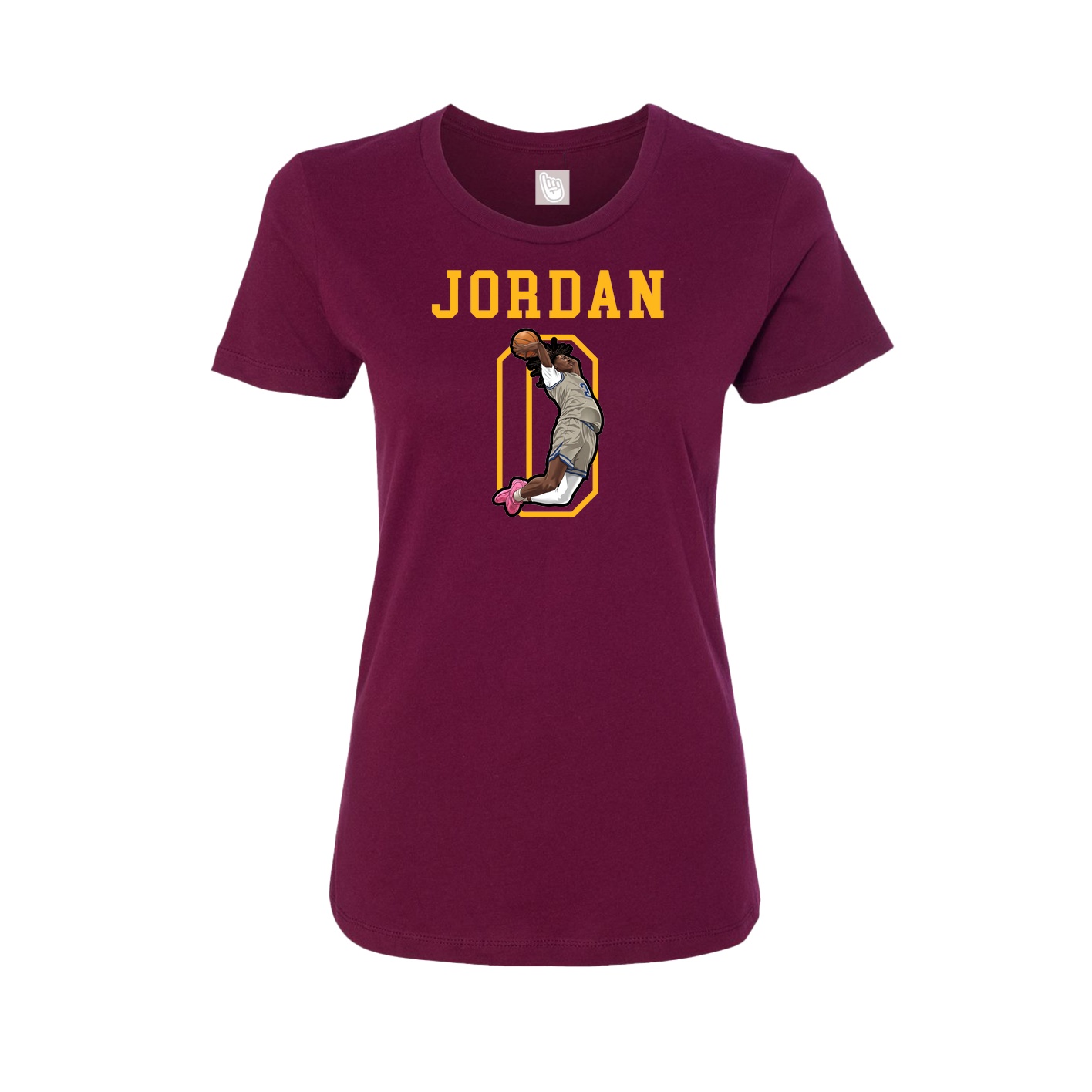 Fitted Women's Tee — Shirsey in Maroon
