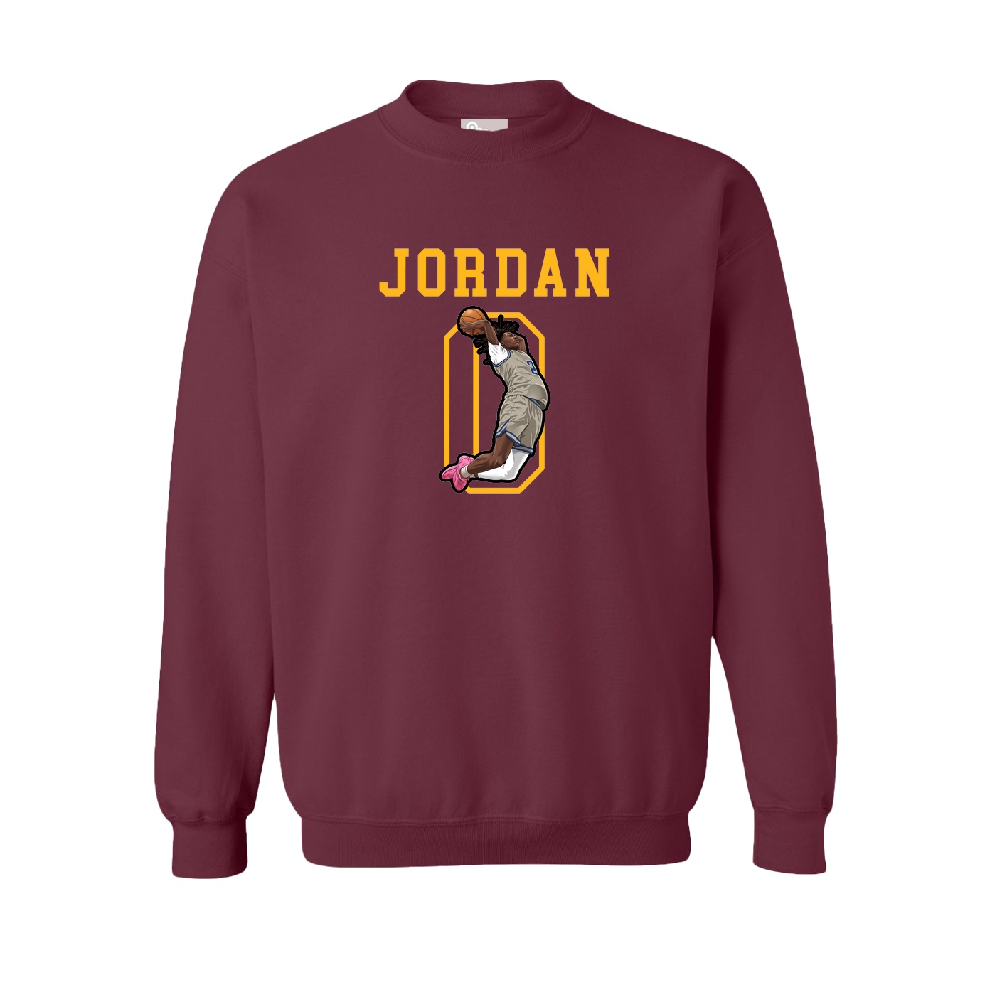 Fleece Crew — Shirsey in Maroon
