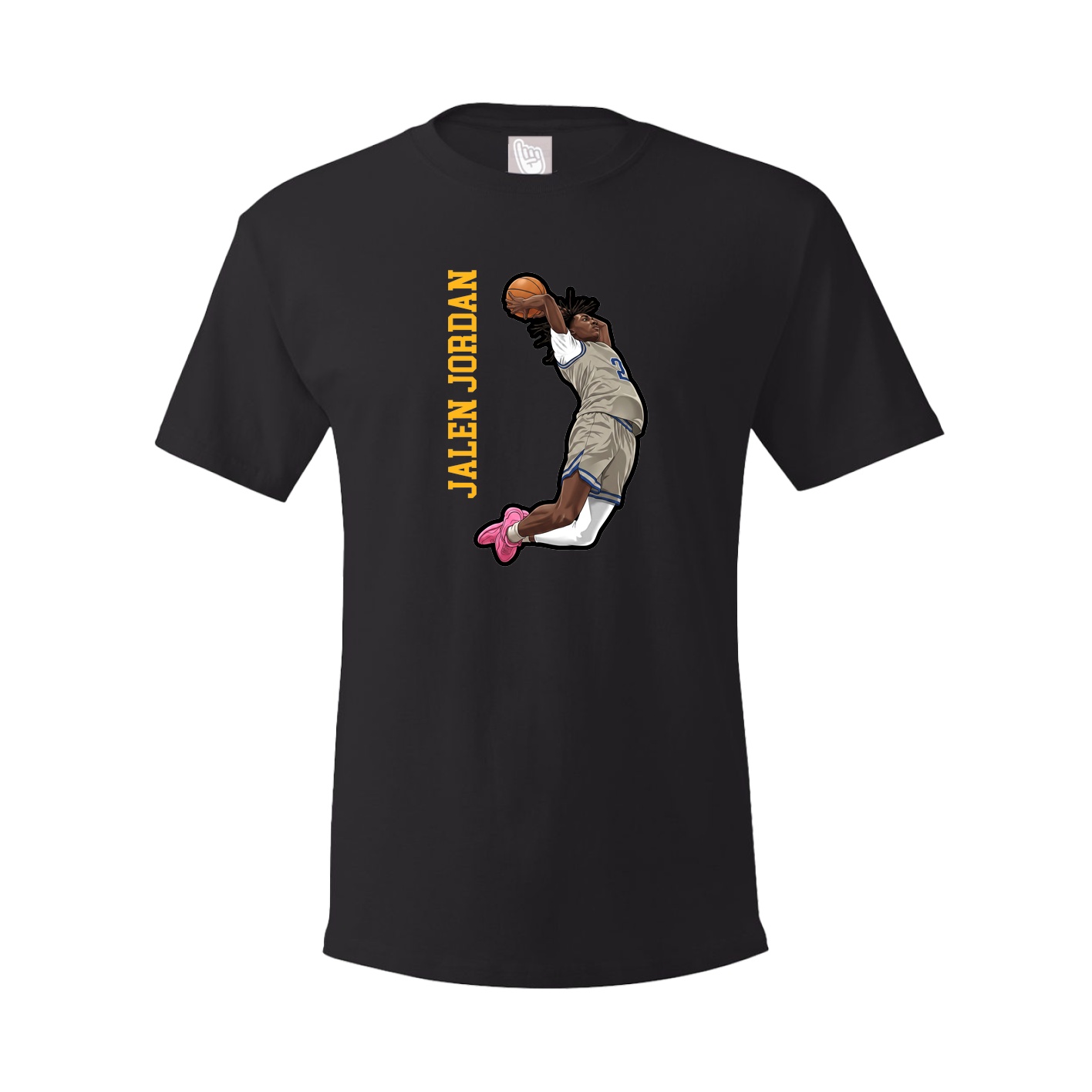 Youth Tee — Name Vertical in Black