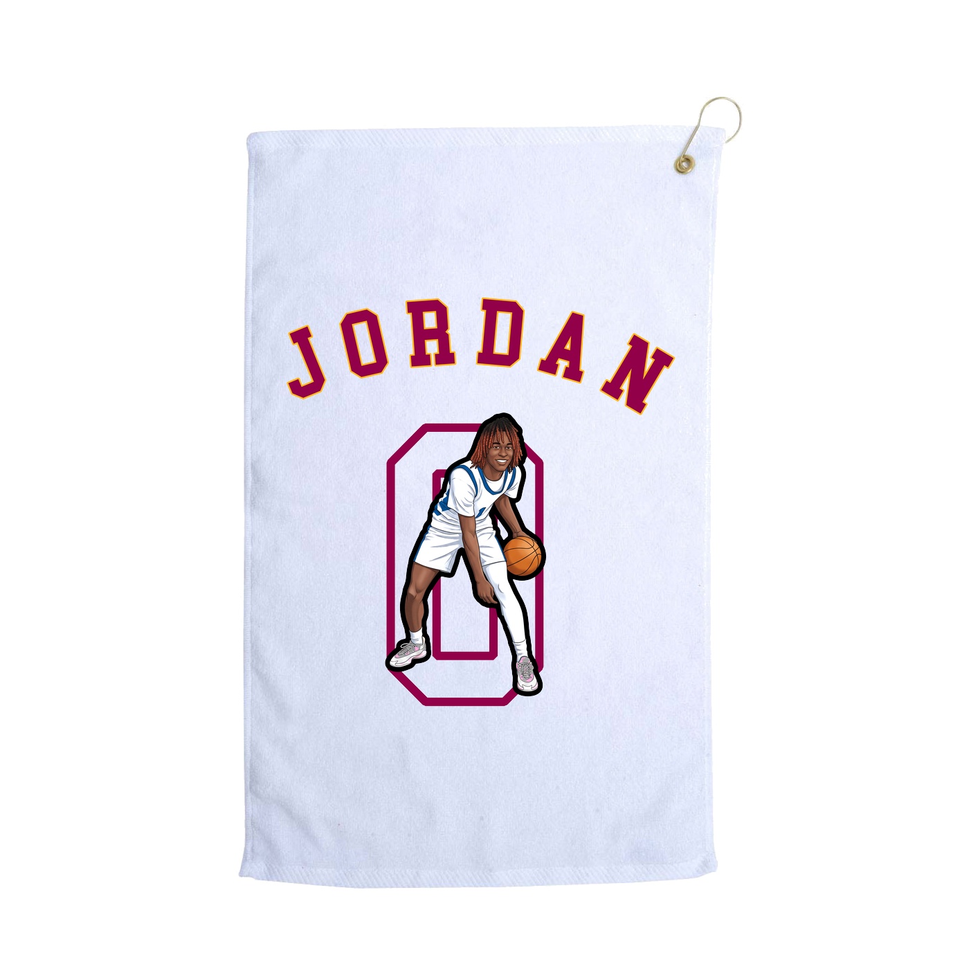 Golf Towel — Shirsey Arch in White