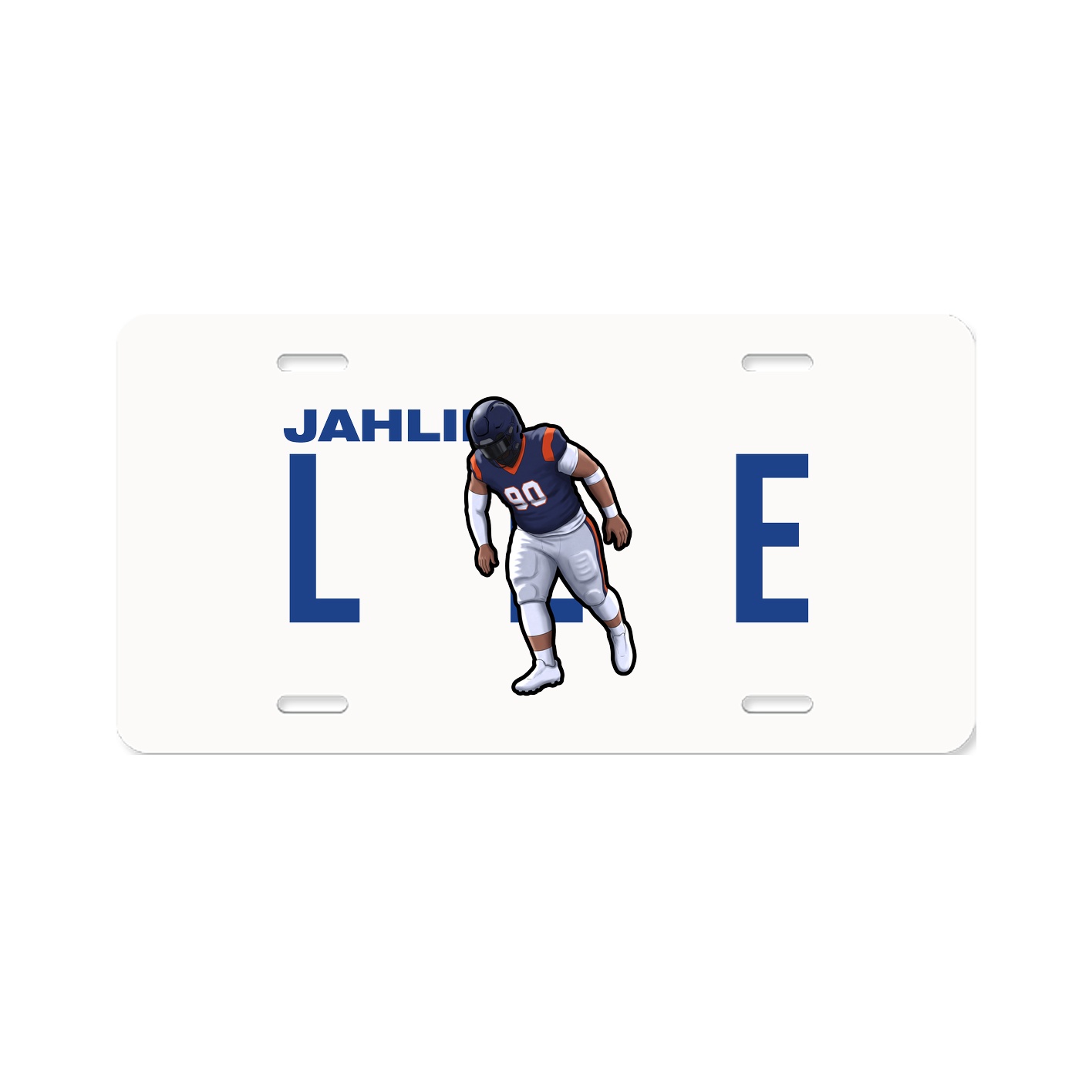 License Plate — Player Name in Classic