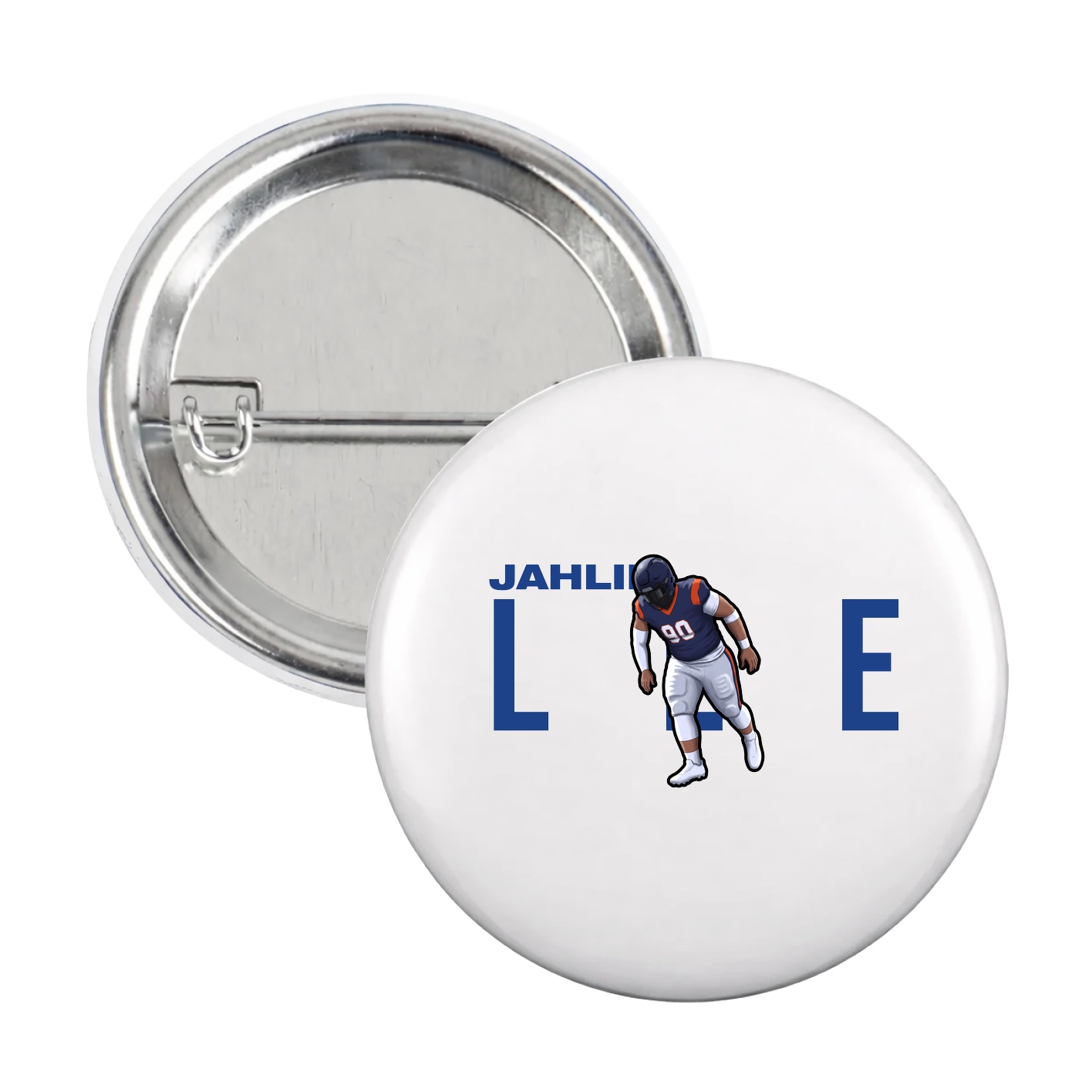 Game Day Button — Player Name in White
