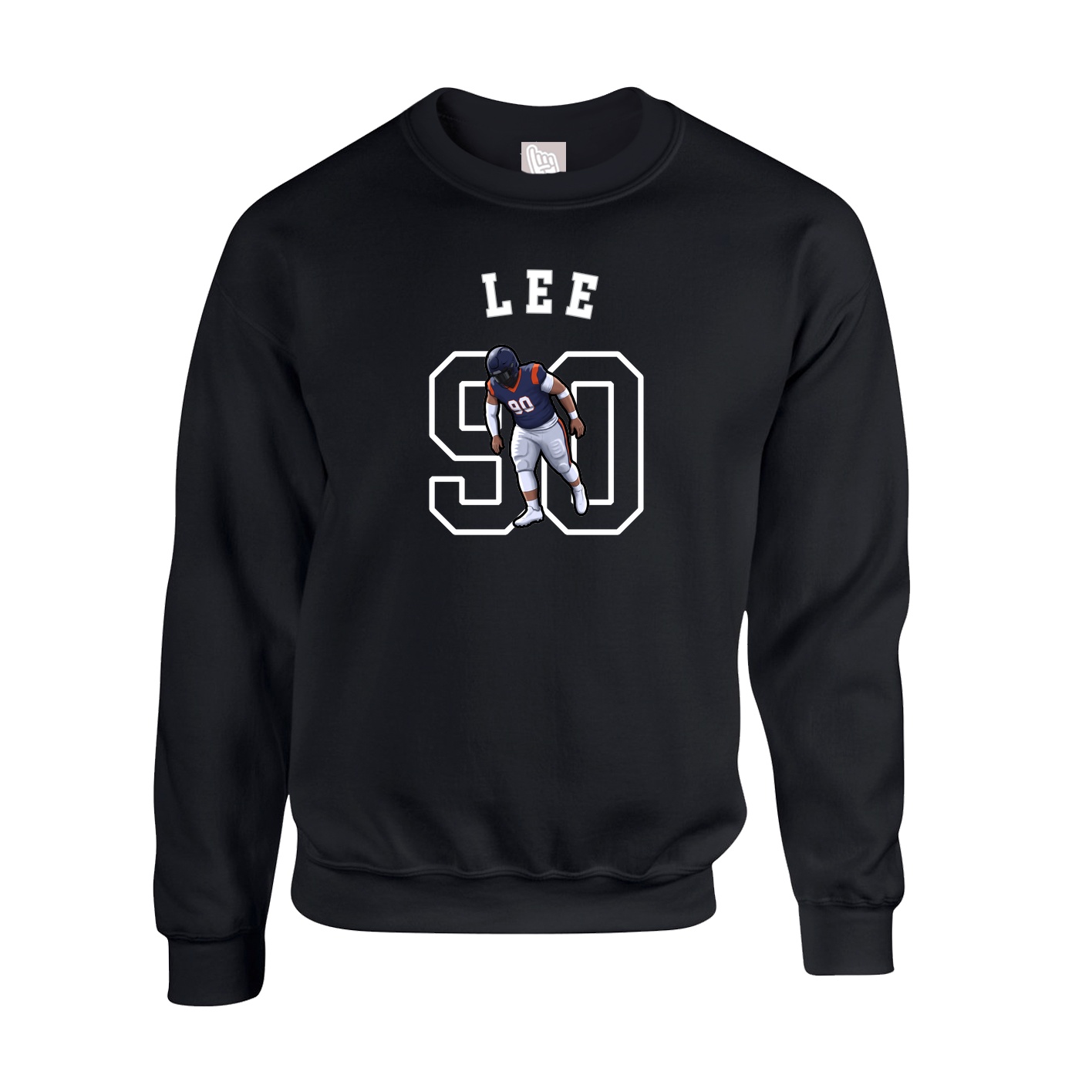Fleece Crew — Shirsey Arch in Black