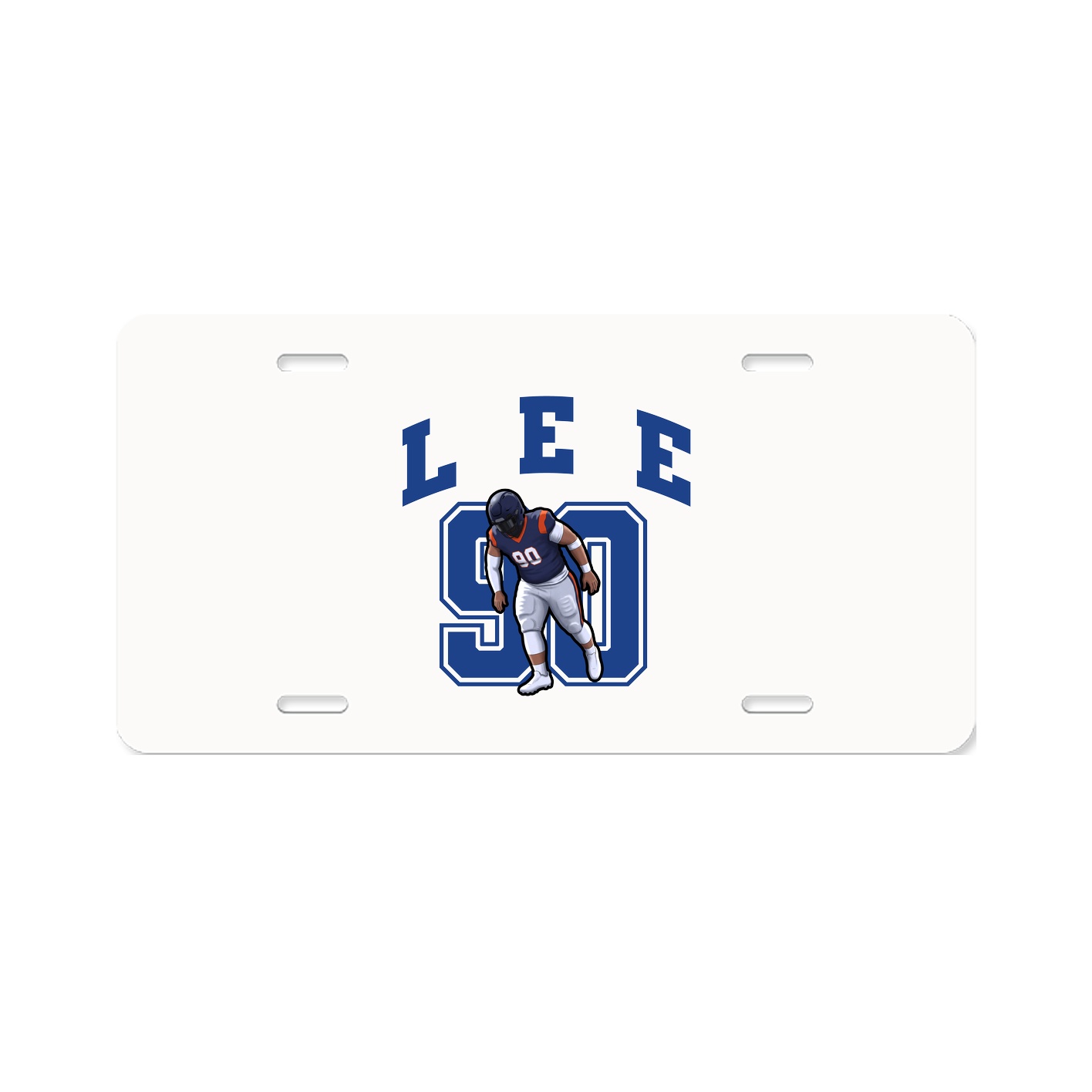 License Plate — Number in Classic