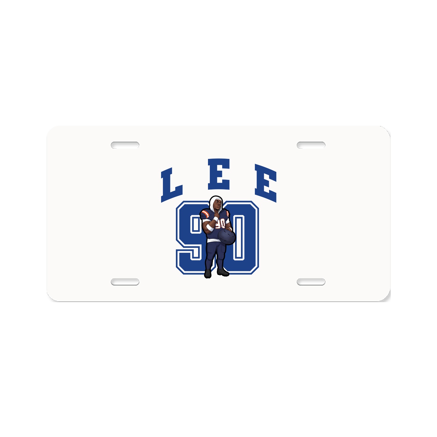 License Plate — Number in Classic