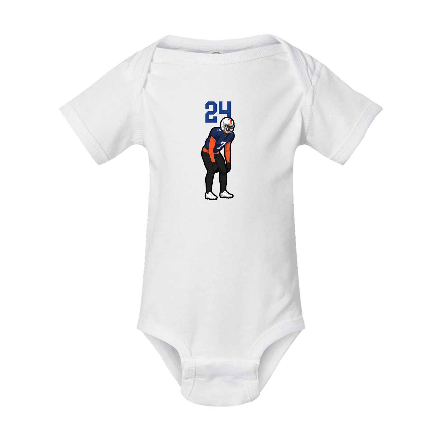Baby Onesie — Number Top in White