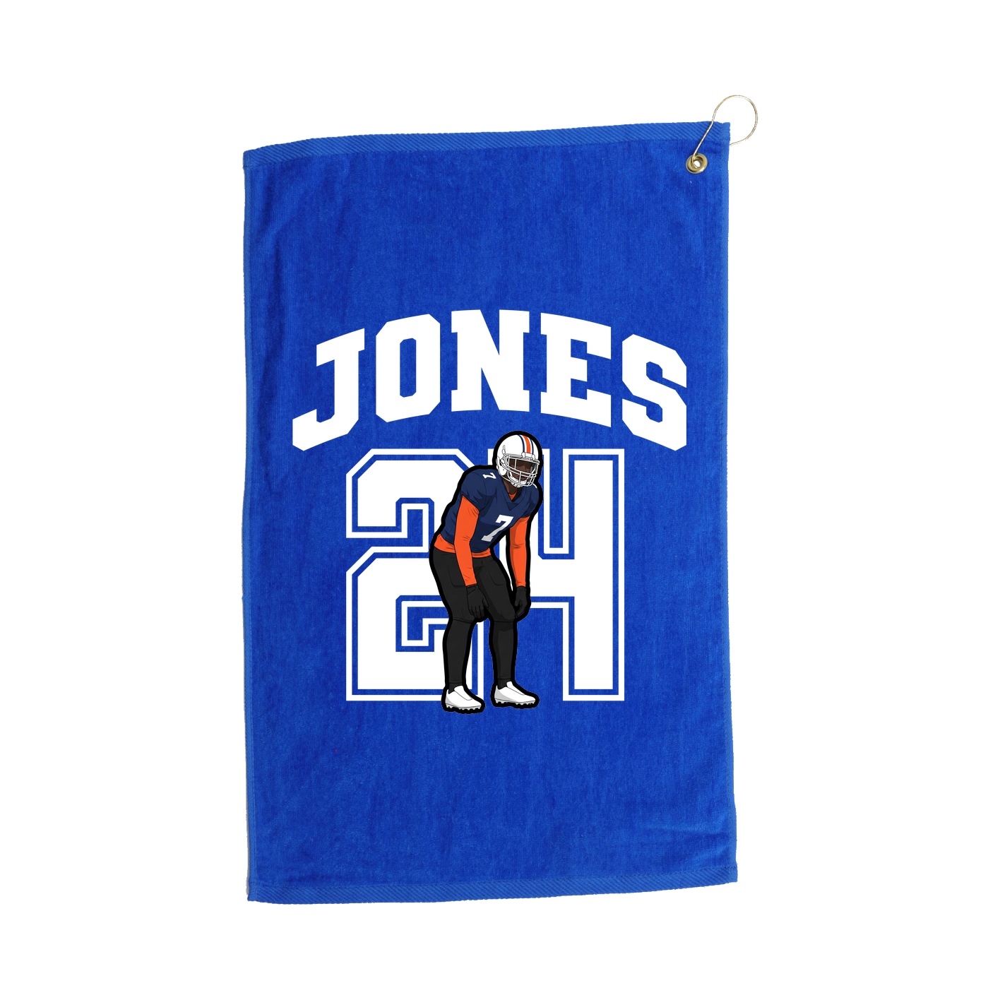 Golf Towel — Number in Royal