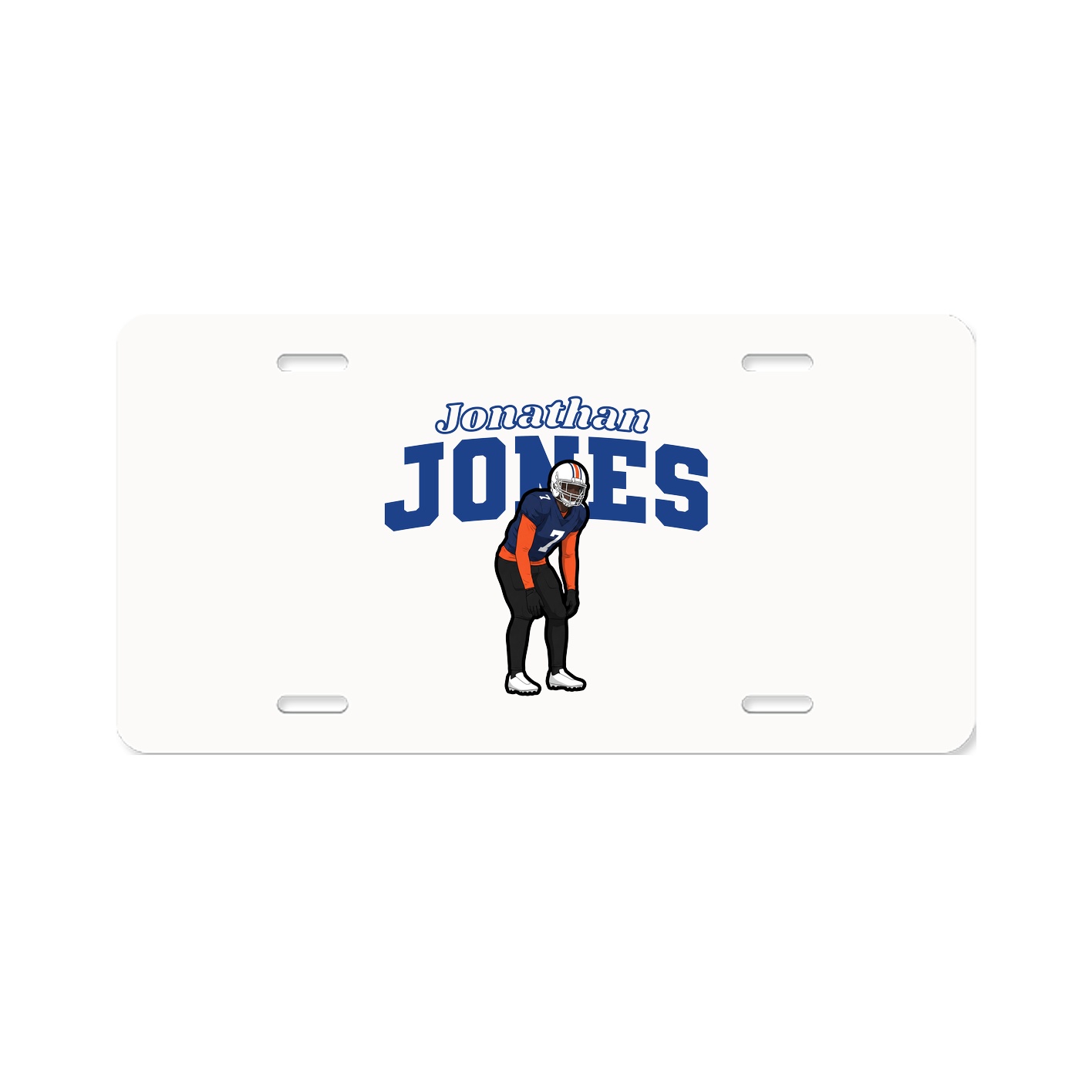 License Plate — Name Arch in Classic